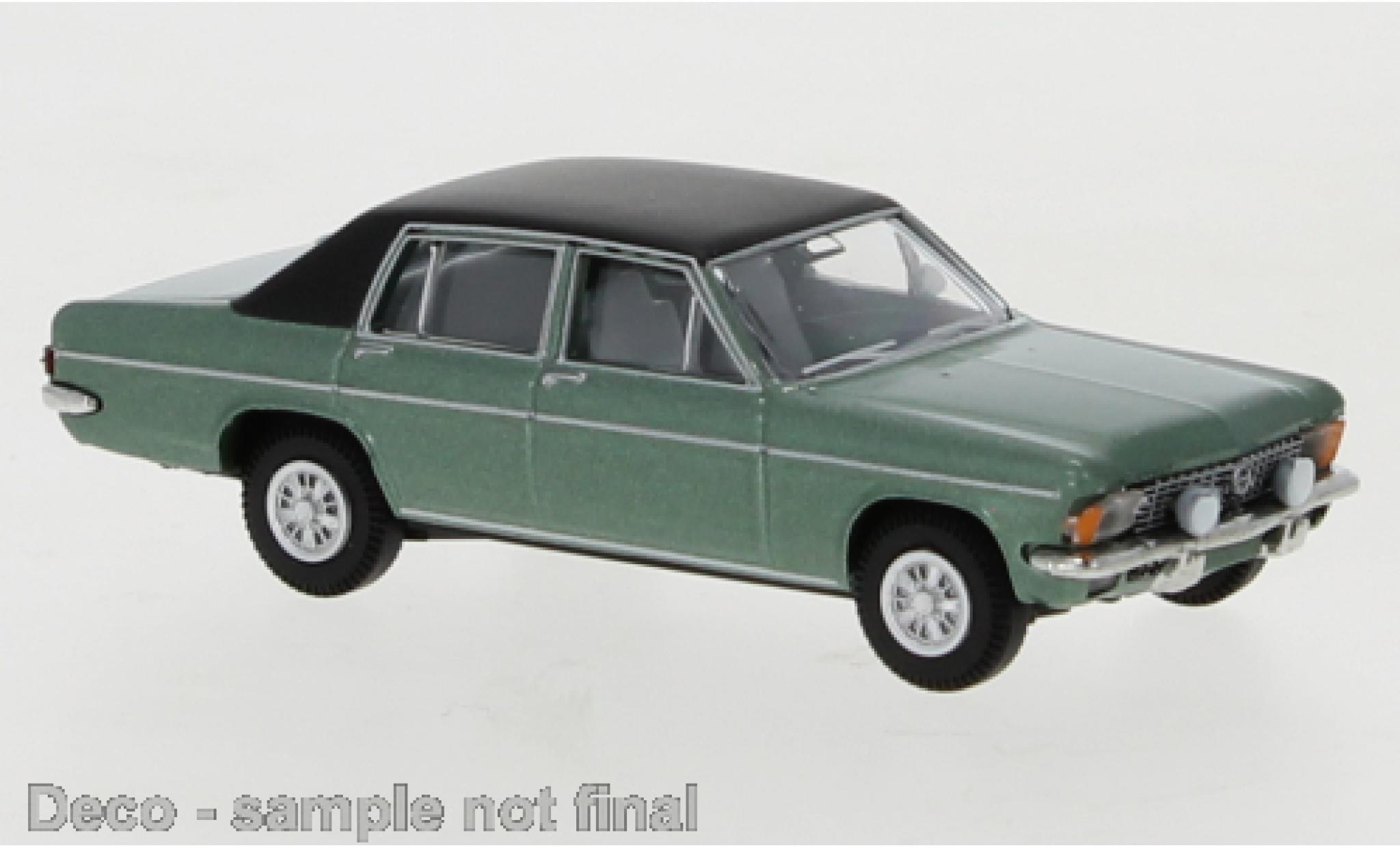 Opel Diplomat 1/87 Brekina B metallico verde/matt-nero modellino in miniatura