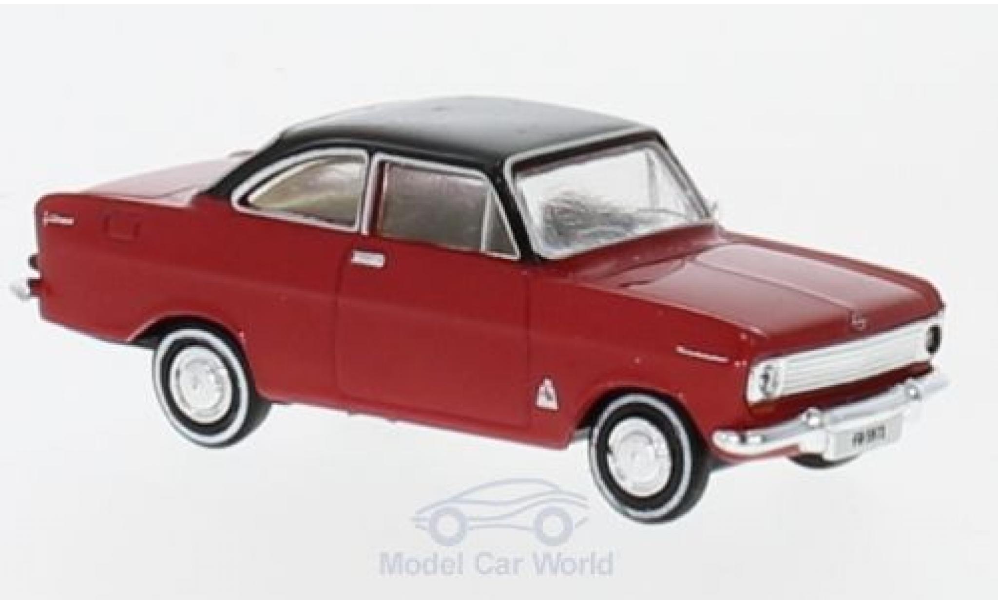 Opel Kadett E 1/87 Brekina A Coupe rosso/nero aus der Schweiz modellino in miniatura