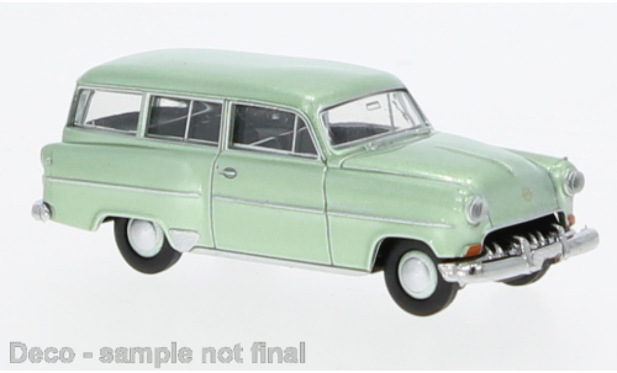 Opel Olympia 1/87 Brekina Caravan metallise grün 1954 1:87 modellino in miniatura