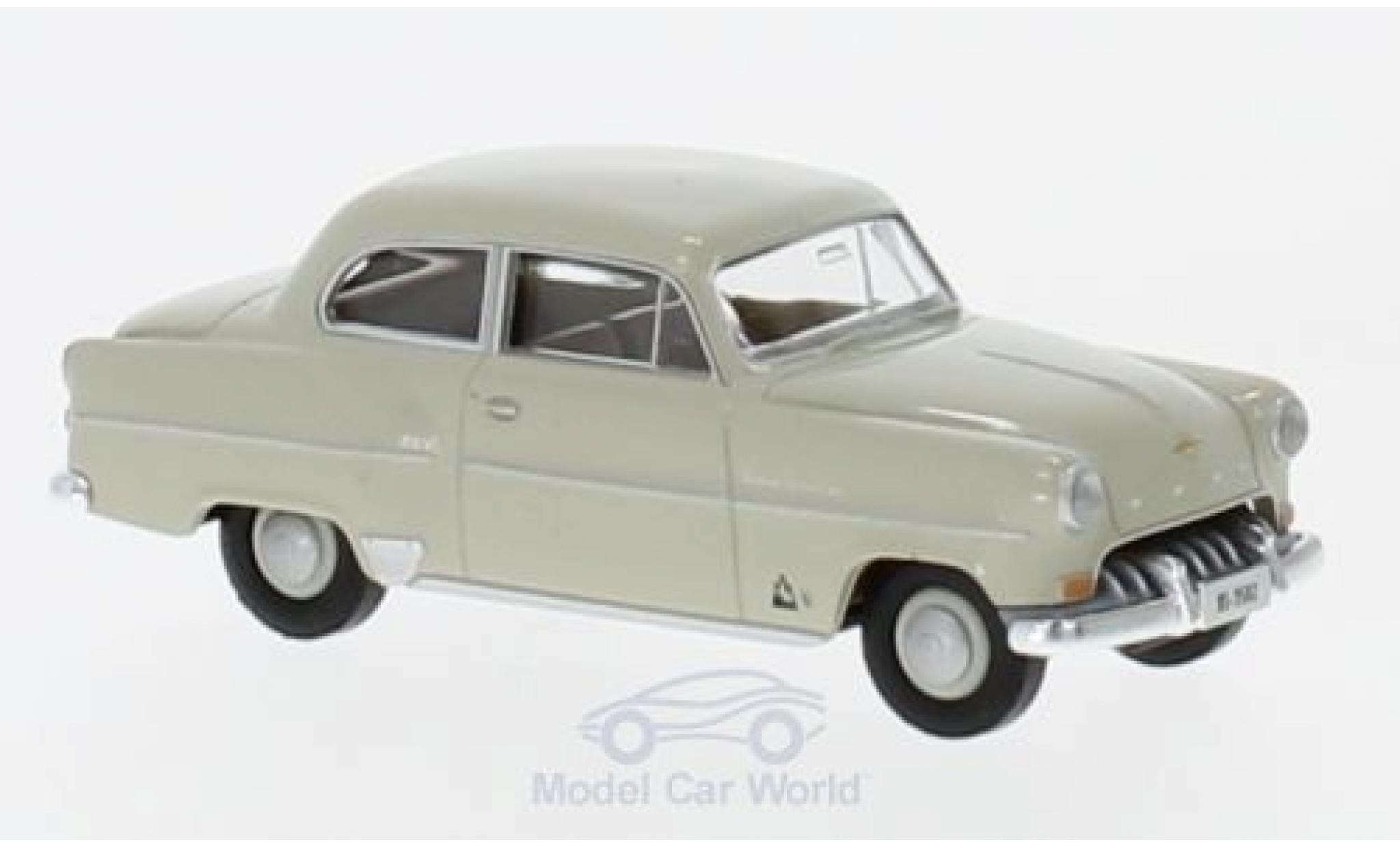 Opel Olympia 1/87 Brekina Rekord beige aus der Schweiz modellino in miniatura