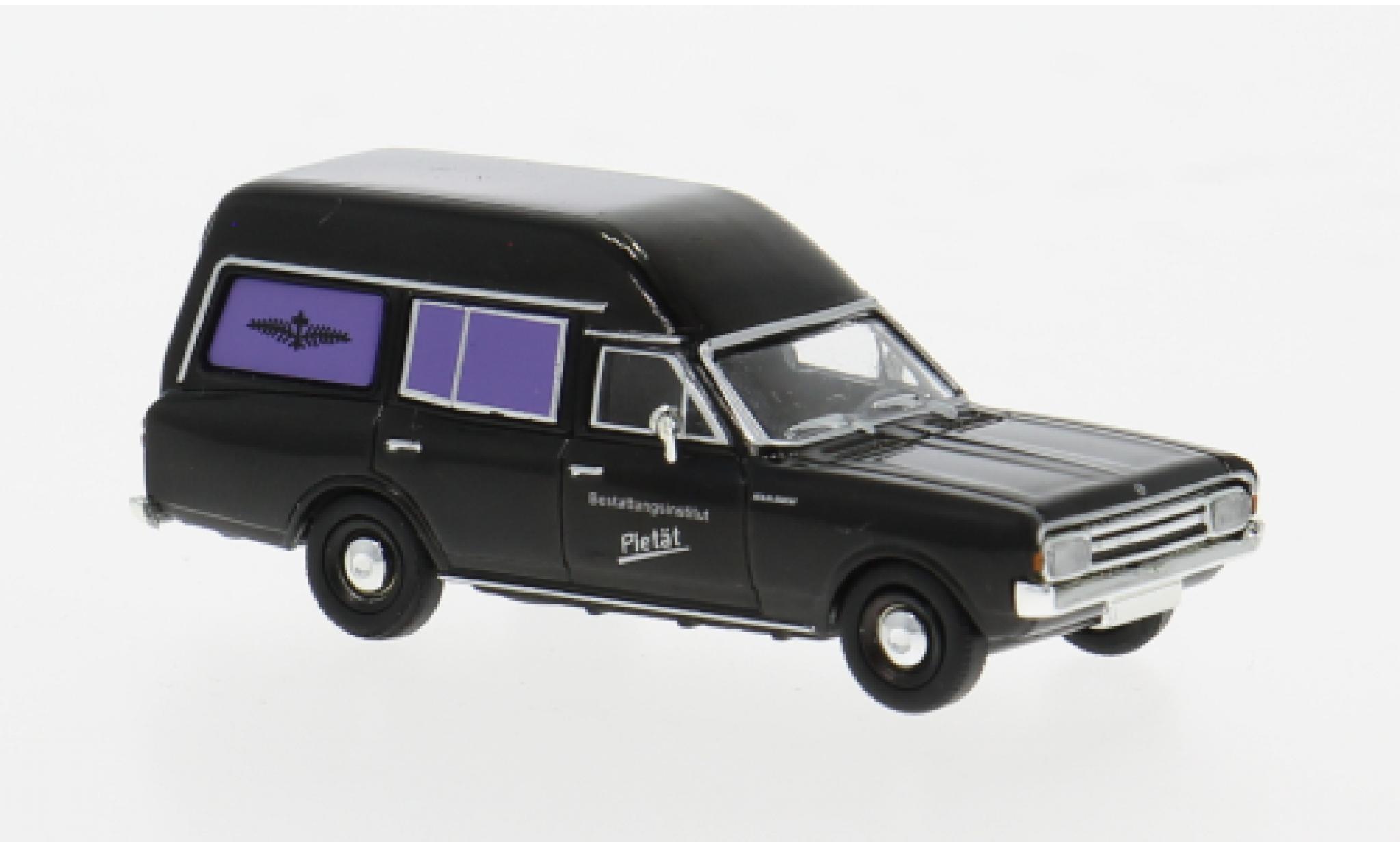 Opel Rekord Brekina C Bestattungswagen Pietät 1968 1:87 modellino in miniatura
