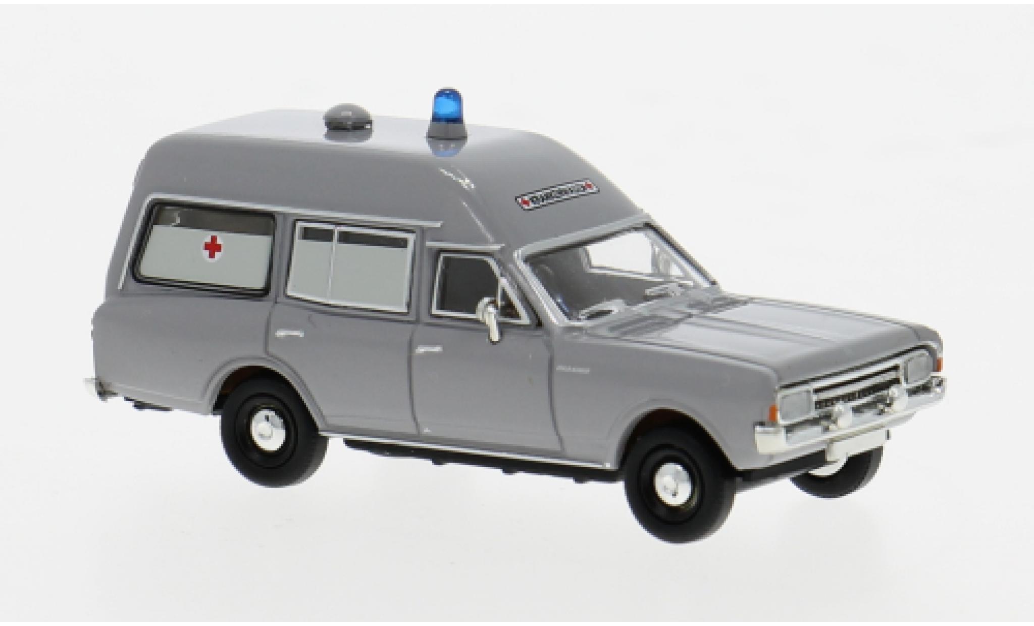 Opel Rekord Brekina C KTW grau DRK 1968 1:87 modellino in miniatura