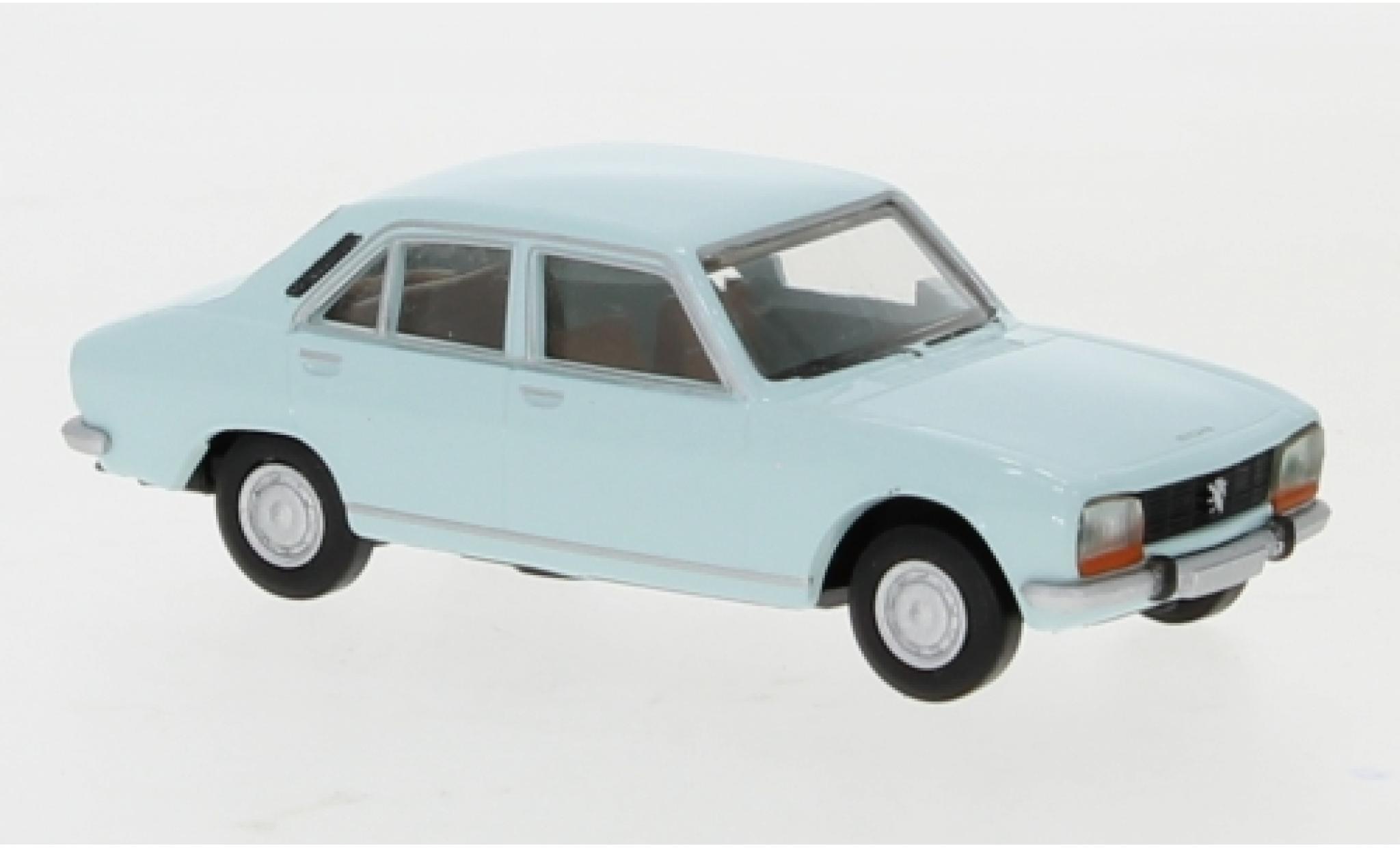 Peugeot 504 1/87 Brekina blu 1961 modellino in miniatura