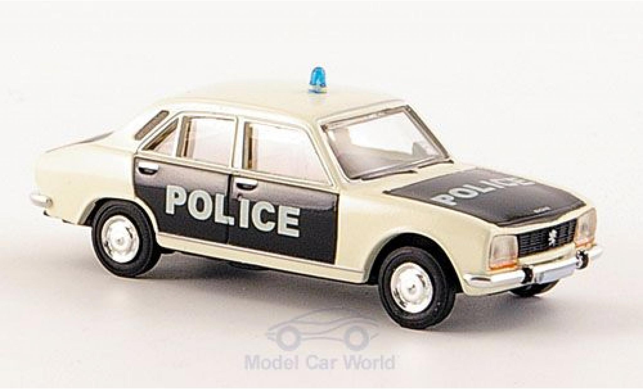Peugeot 504 1/87 Brekina Limousine Police Polizei (F) modellino in miniatura