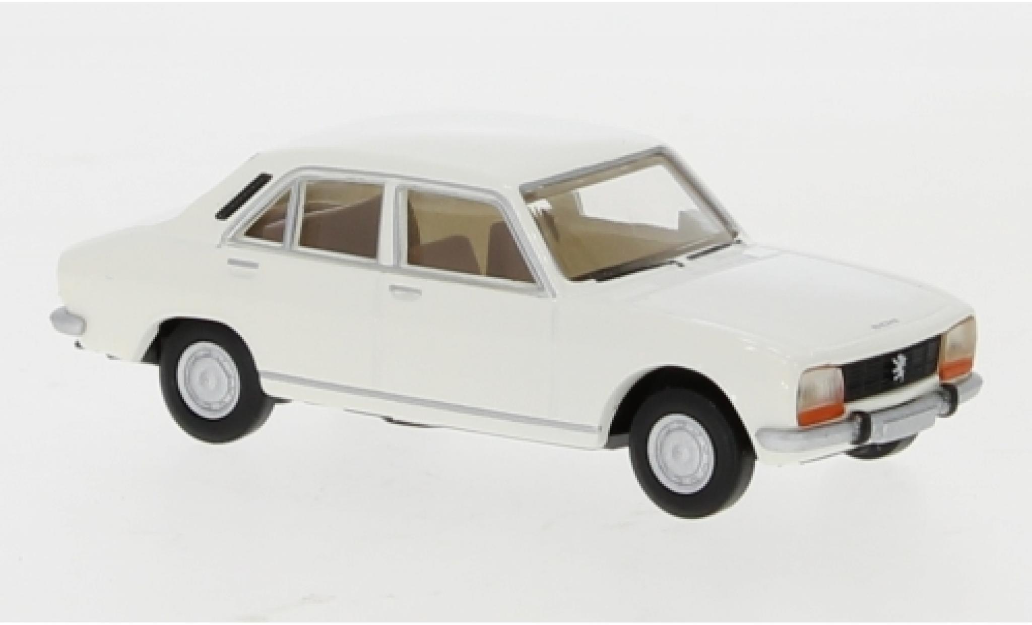 Peugeot 504 1/87 Brekina bianco 1961 modellino in miniatura
