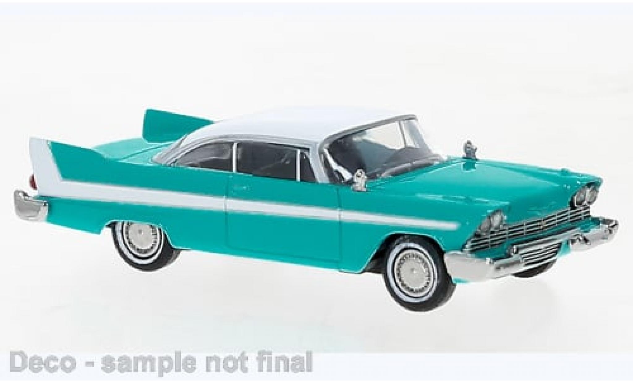 Plymouth Fury 1/87 Brekina blau/weiss 1958 1:87 modellino in miniatura
