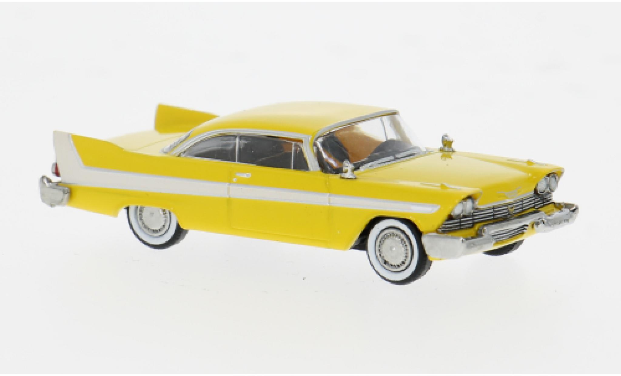 Plymouth Fury 1/87 Brekina gelb/weiss 1958 1:87 modellino in miniatura