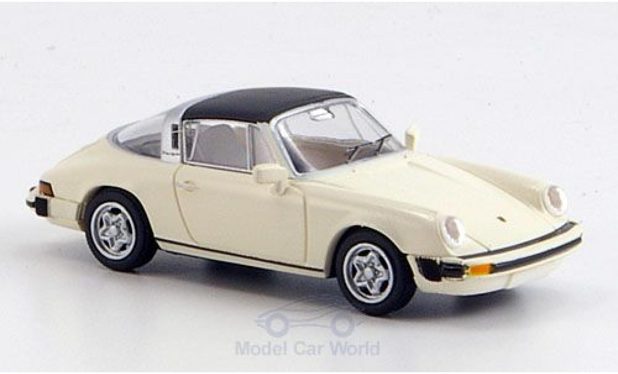 Porsche 911 1/87 Brekina G-Modell Targa abnehmbares Dach bianco modellino in miniatura