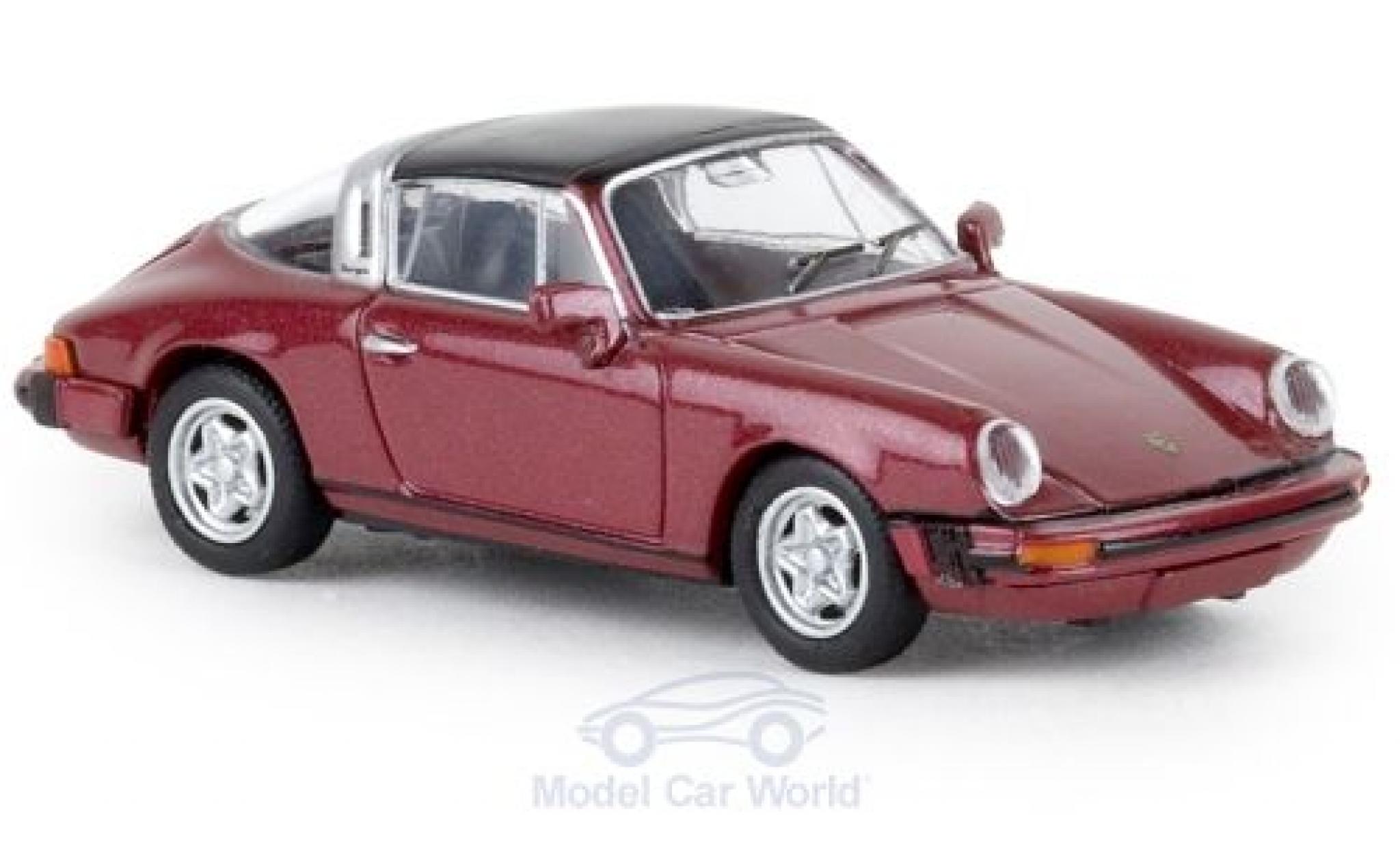 Porsche 930 Targa 1/87 Brekina 911 G Targa metallico rosso 1976 TD modellino in miniatura