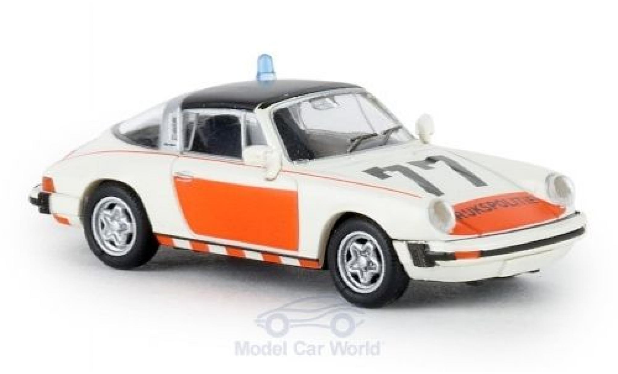 Porsche 930 Targa 1/87 Brekina 911 G Targa Rijkspolitie 77 1976 TD modellino in miniatura