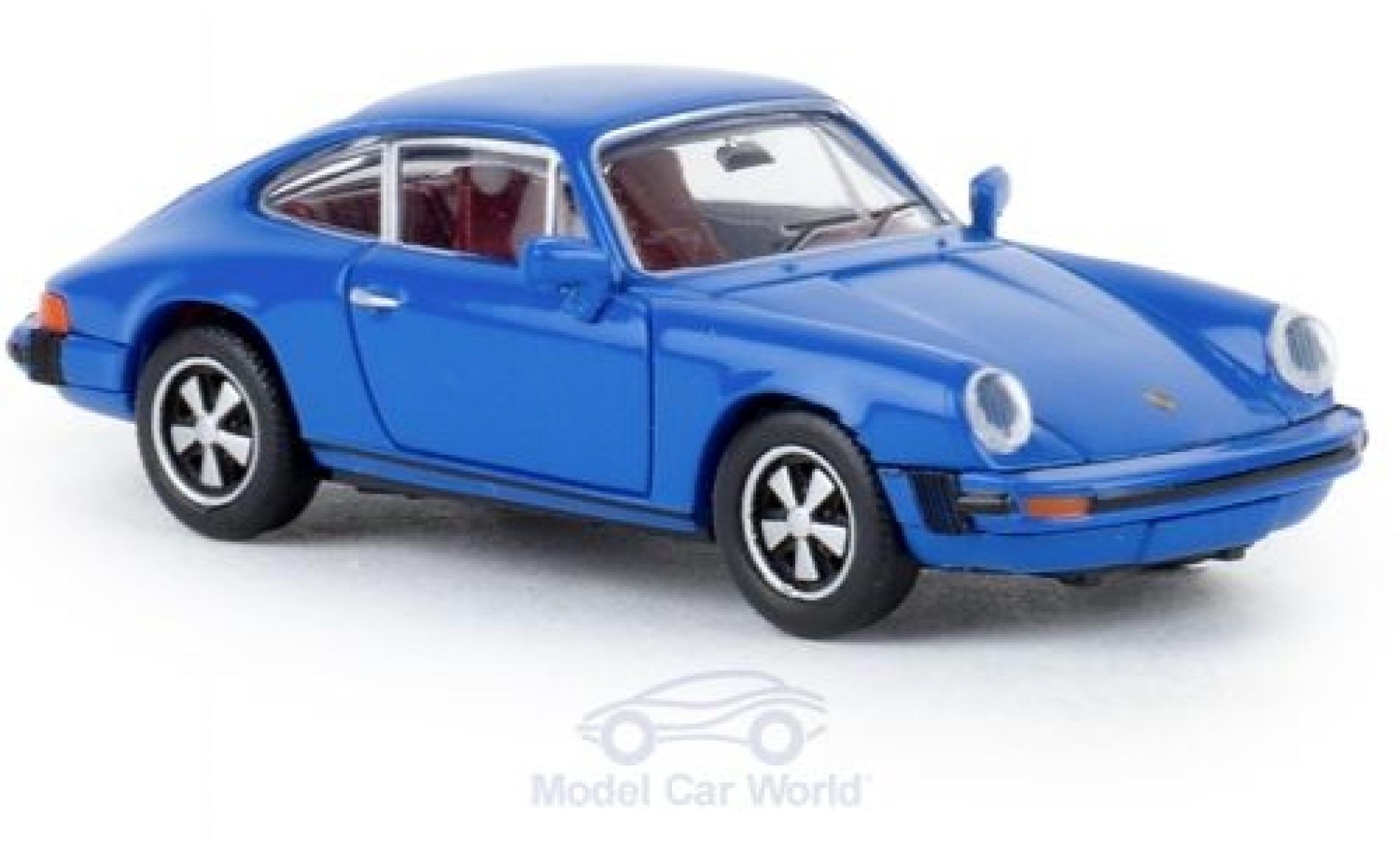 Porsche 912 1/87 Brekina G blu 1976 TD modellino in miniatura