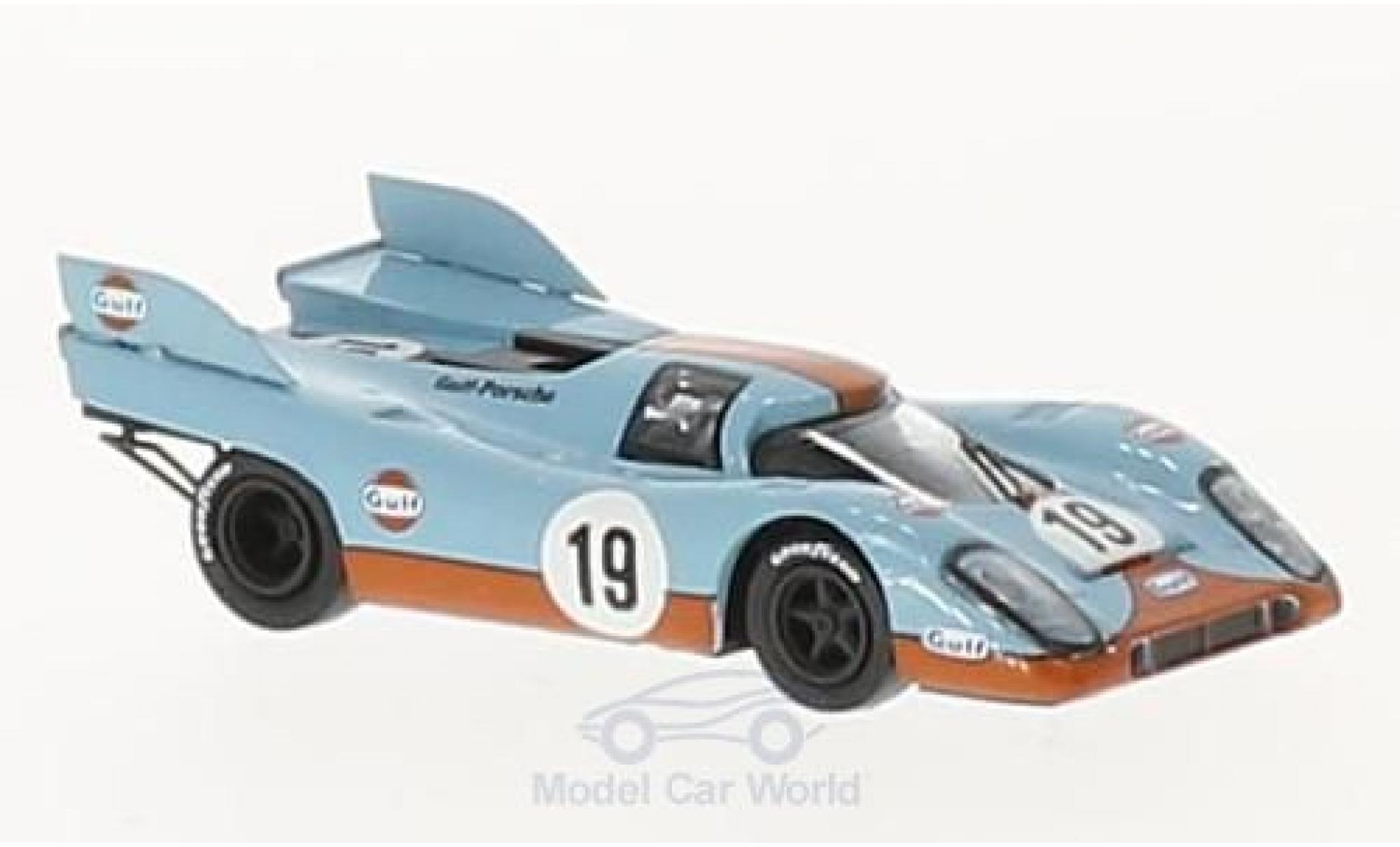 Porsche 917 1971 1/87 Brekina K No.19 Gulf Team Gulf 24h Le Mans 1971 H.Müller/R.Attwood modellino in miniatura