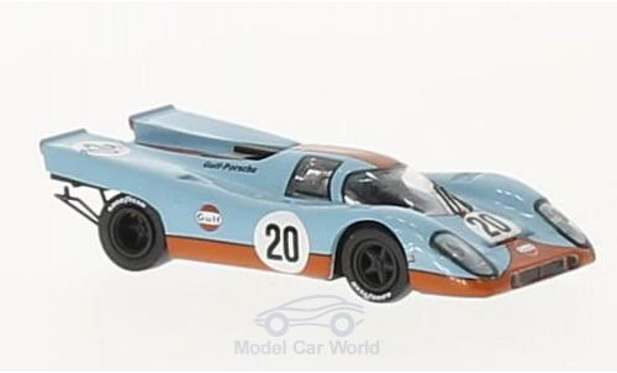 Porsche 917 1970 1/87 Brekina K No.20 Gulf Team John Wyer Gulf 24h Le Mans 1970 J.Siffert/B.Redman modellino in miniatura