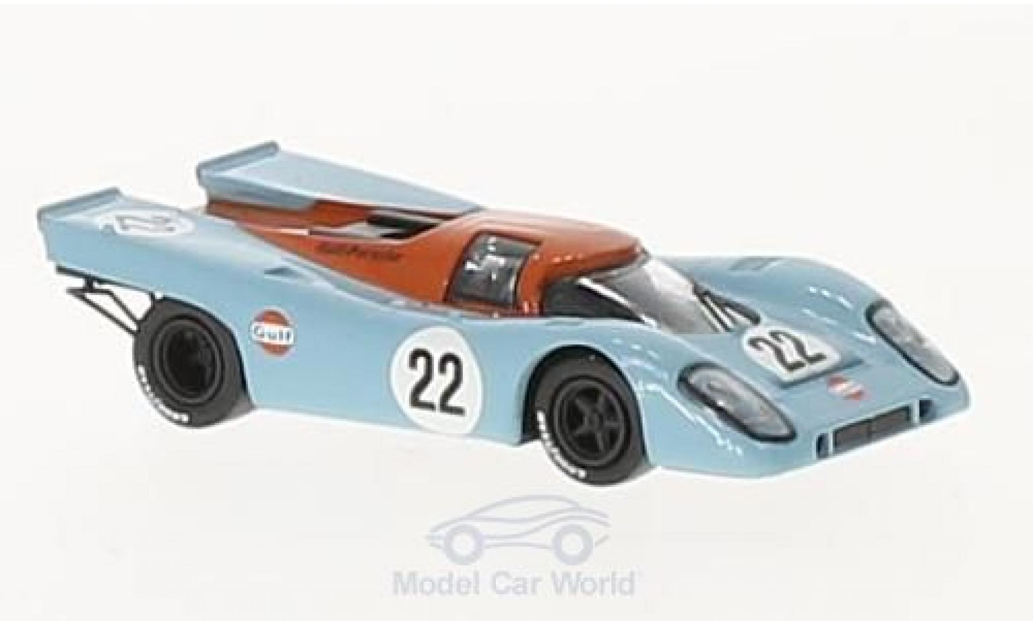 Porsche 917 1970 1/87 Brekina K No.22 Gulf Team John Wyer Gulf 24h Le Mans 1970 D.Hobbs/M.Hailwood modellino in miniatura
