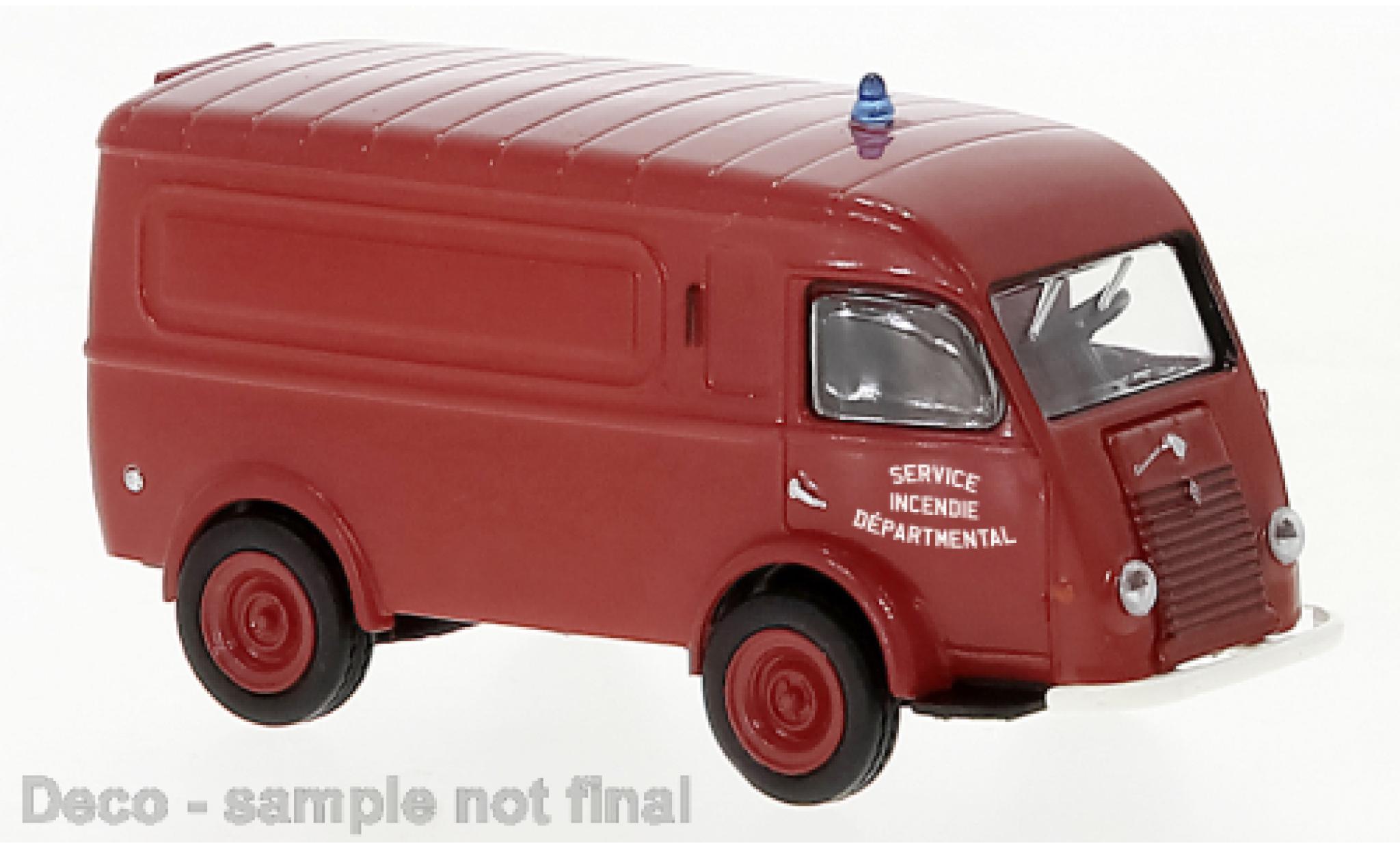 Renault Goelette 1/87 Brekina Service Incendie 1950 modellino in miniatura