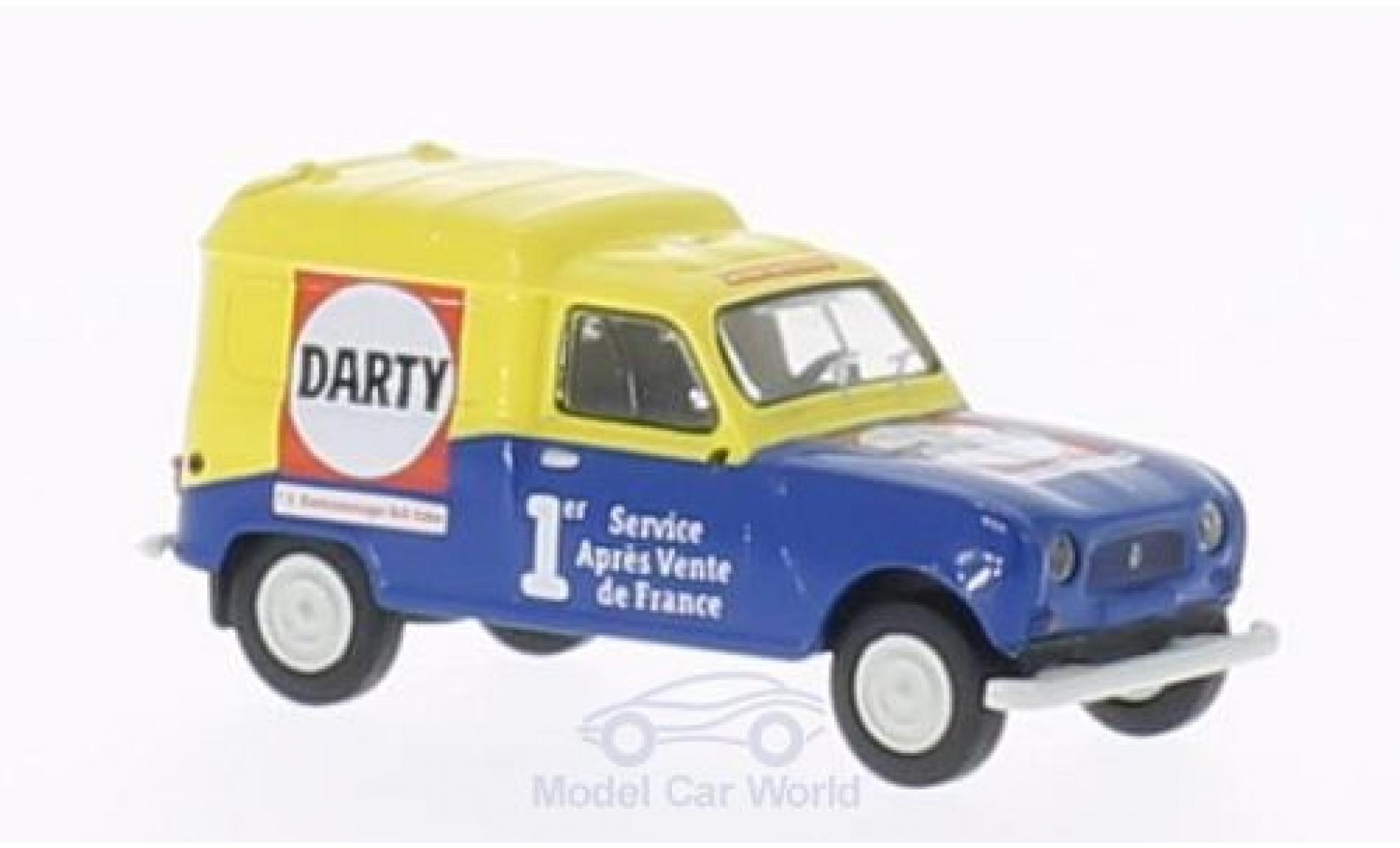 Renault 4 L 1/87 Brekina R Fourgonnette Darty modellino in miniatura