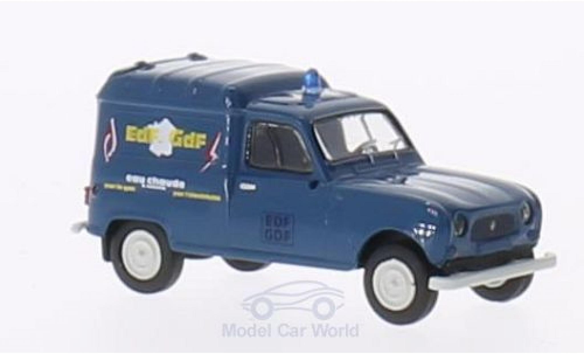 Renault 4 1/87 Brekina R Fourgonnette EDF / GDF modellino in miniatura