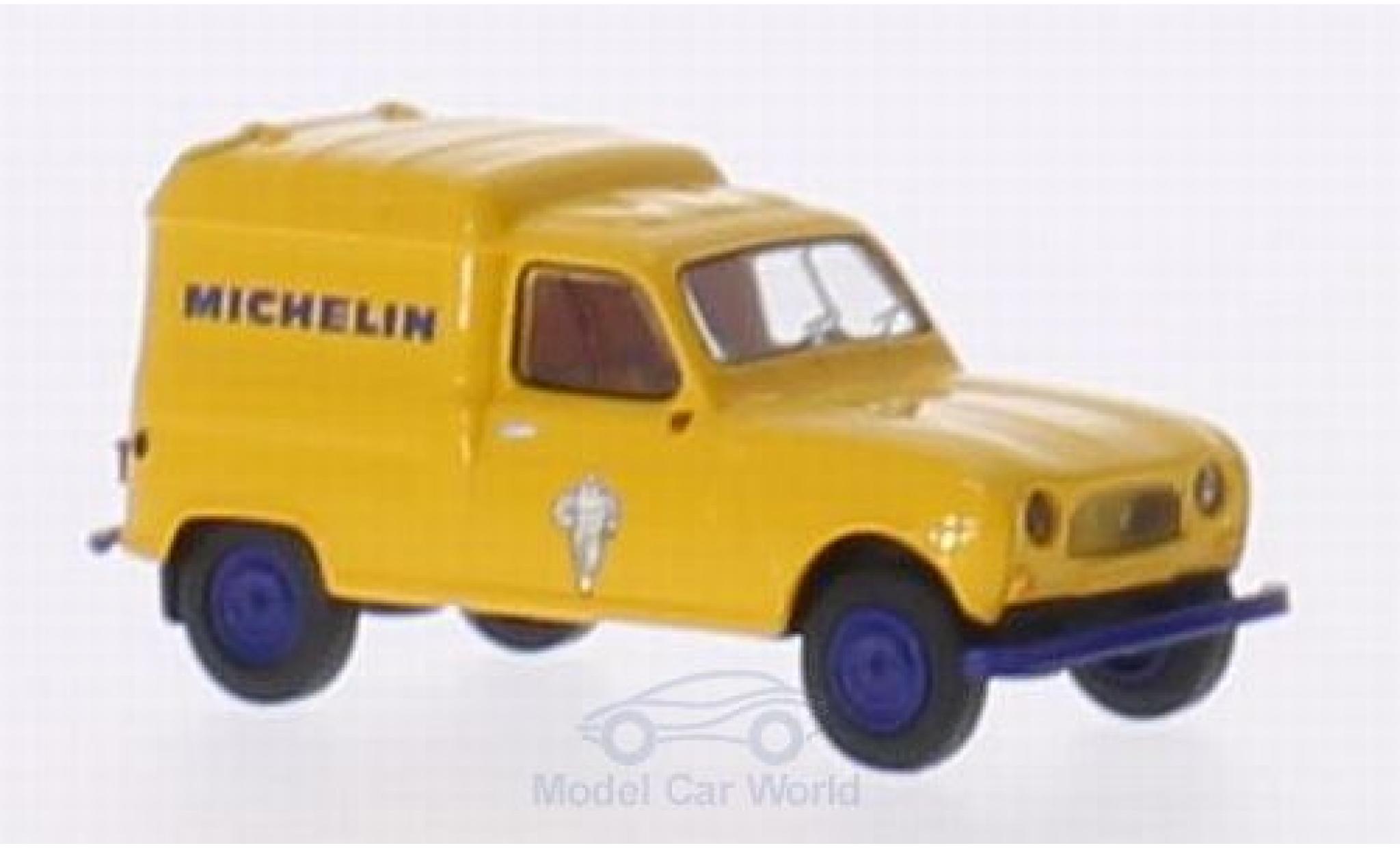 Renault 4 1/87 Brekina R Fourgonnette Michelin modellino in miniatura