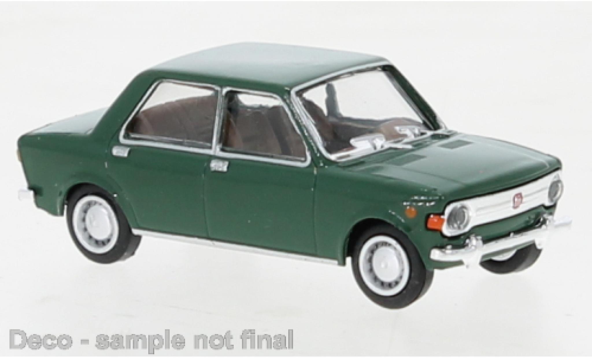 Fiat 128 1/87 Brekina Starline verde 1969 modellino in miniatura