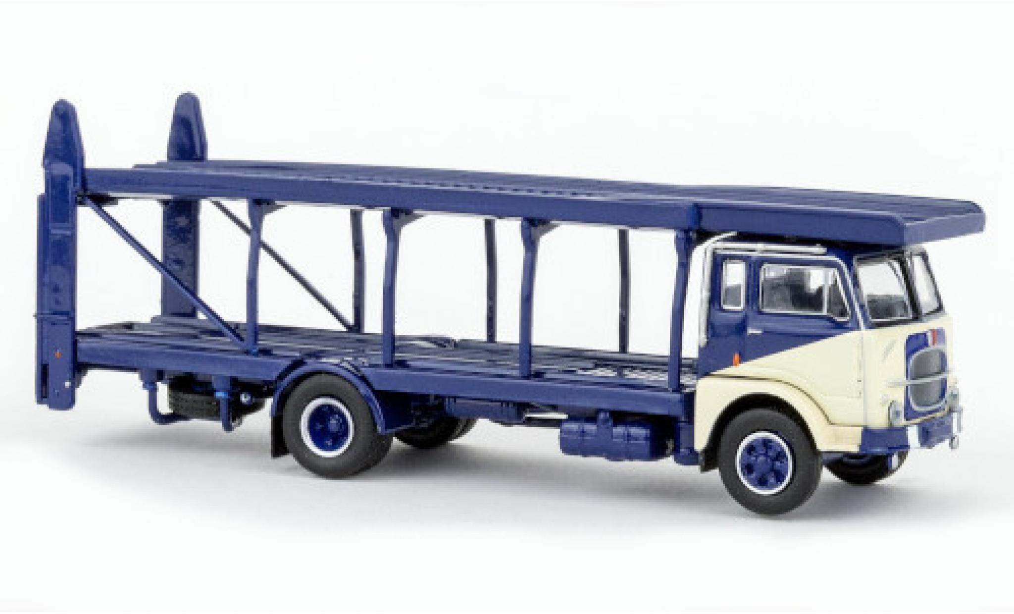 Fiat 642 1/87 Brekina Starline camion de transport de voiture blu foncé/beige clair 1962 modellino in miniatura