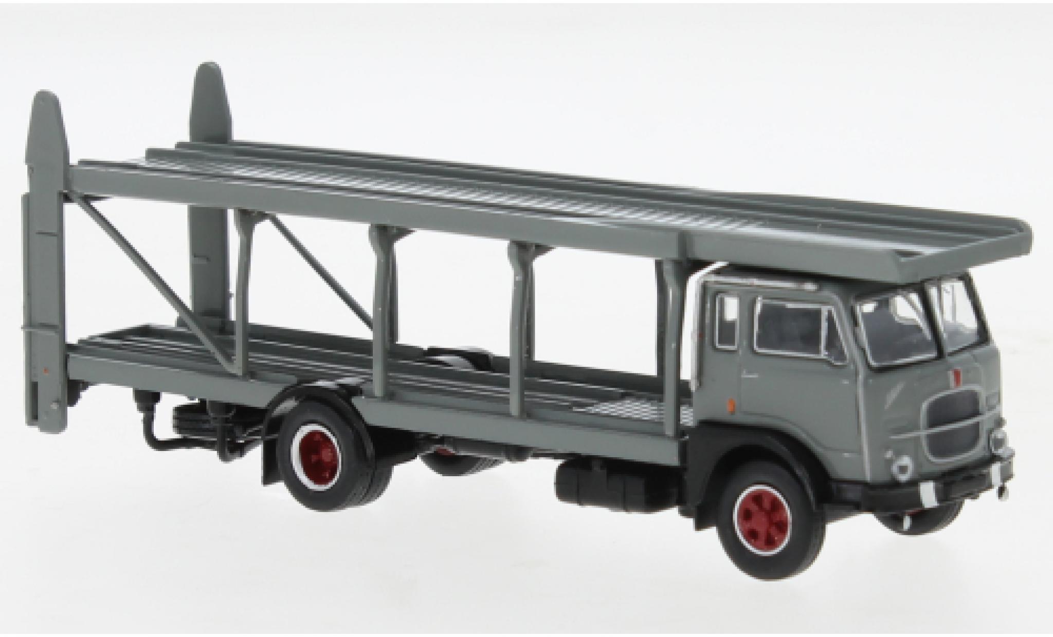 Fiat 642 1/87 Brekina Starline camion de transport de voiture grigio/nero 1962 modellino in miniatura