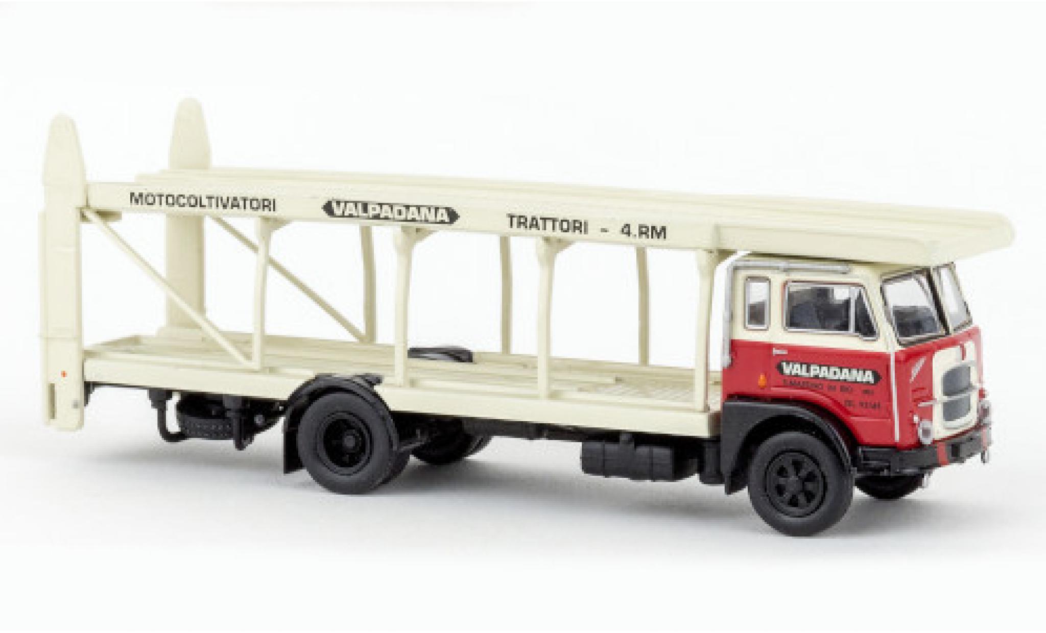 Fiat 642 1/87 Brekina Starline camion de transport de voiture Valpadana 1962 modellino in miniatura