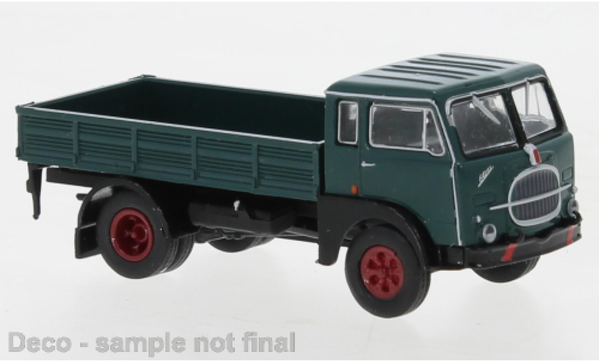 Fiat 642 1/87 Brekina Starline Pritsche verde/nero 1962 modellino in miniatura