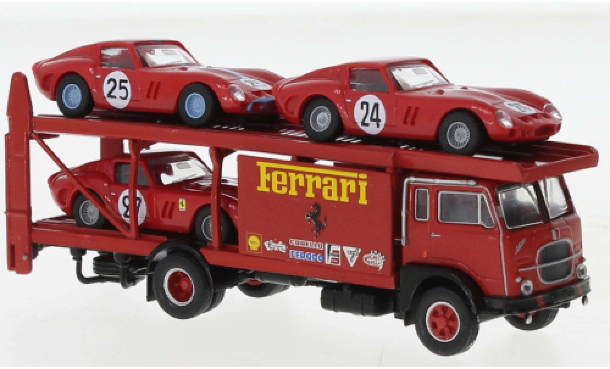 Fiat 642 1/87 Brekina Starline transporteur Race Ferrari 1962 modellino in miniatura
