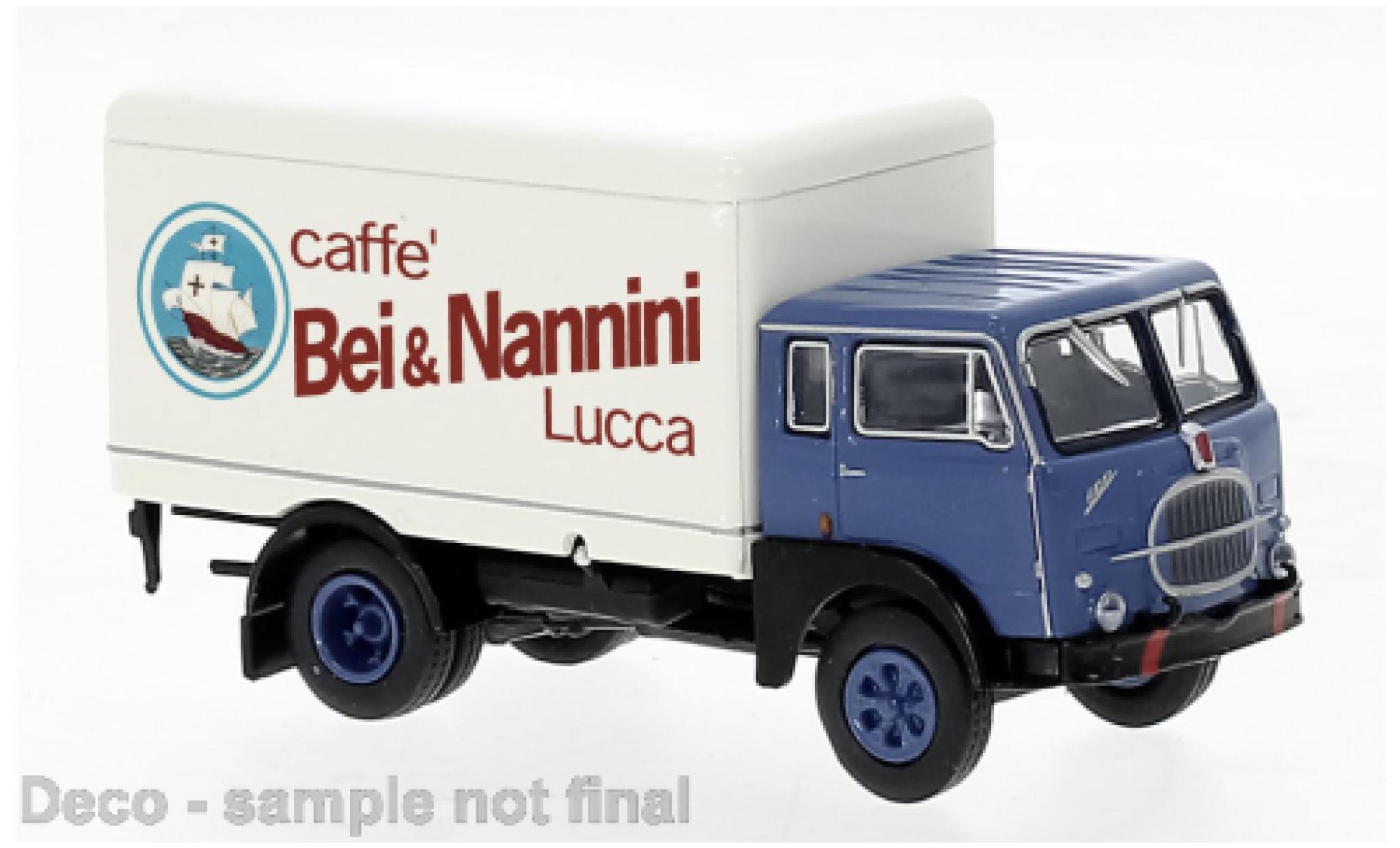 Fiat 642 1/87 Brekina Starline wagon conteneur Bei & Nannini 1960 modellino in miniatura