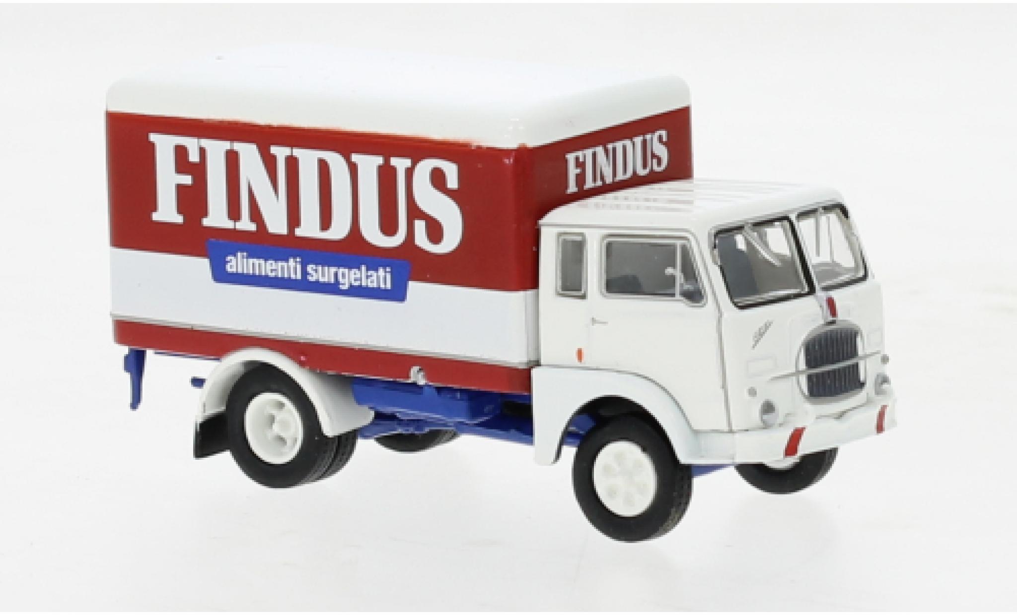 Fiat 642 1/87 Brekina Starline wagon conteneur Findus 1962 modellino in miniatura