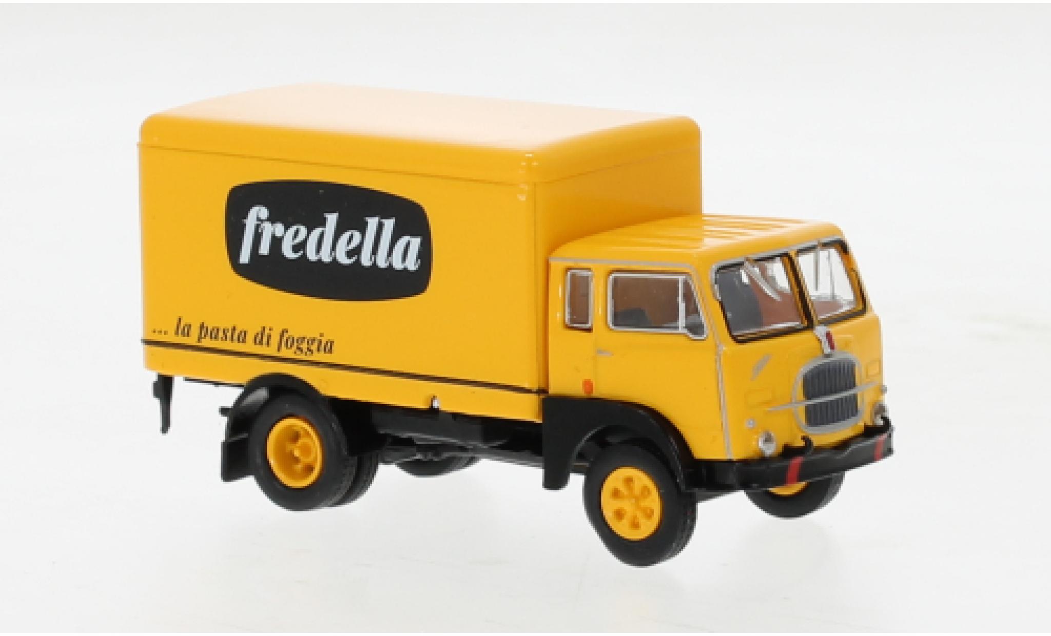 Fiat 642 1/87 Brekina Starline wagon conteneur Fredella 1962 modellino in miniatura