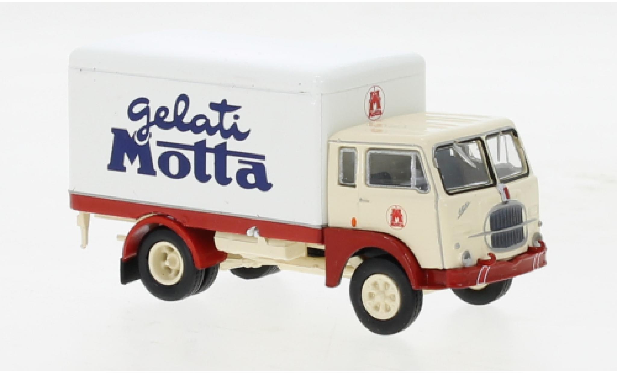Fiat 642 1/87 Brekina Starline wagon conteneur Gelati Motta 1962 modellino in miniatura