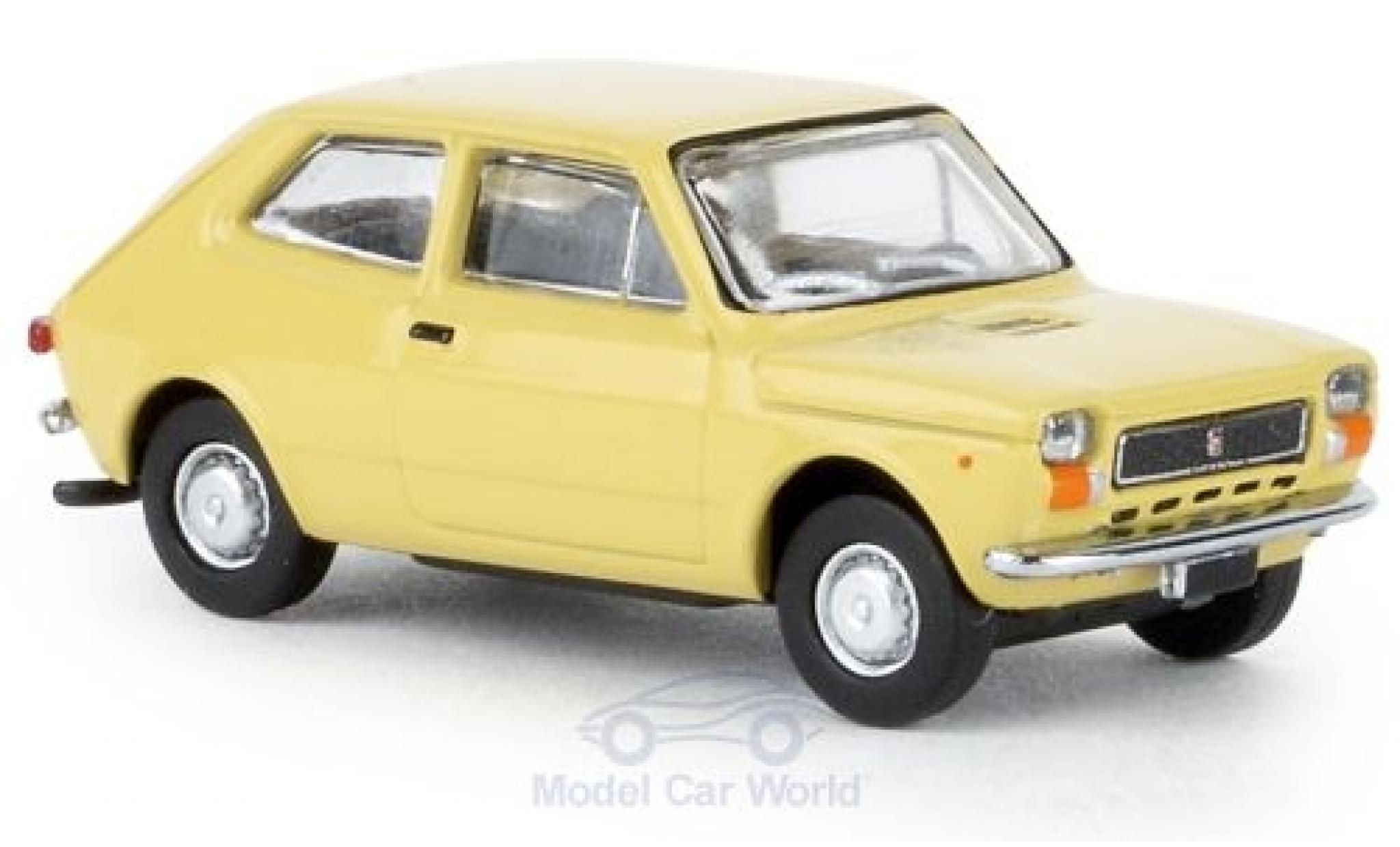 Fiat 127 1/87 Brekina beige 1971 modellino in miniatura
