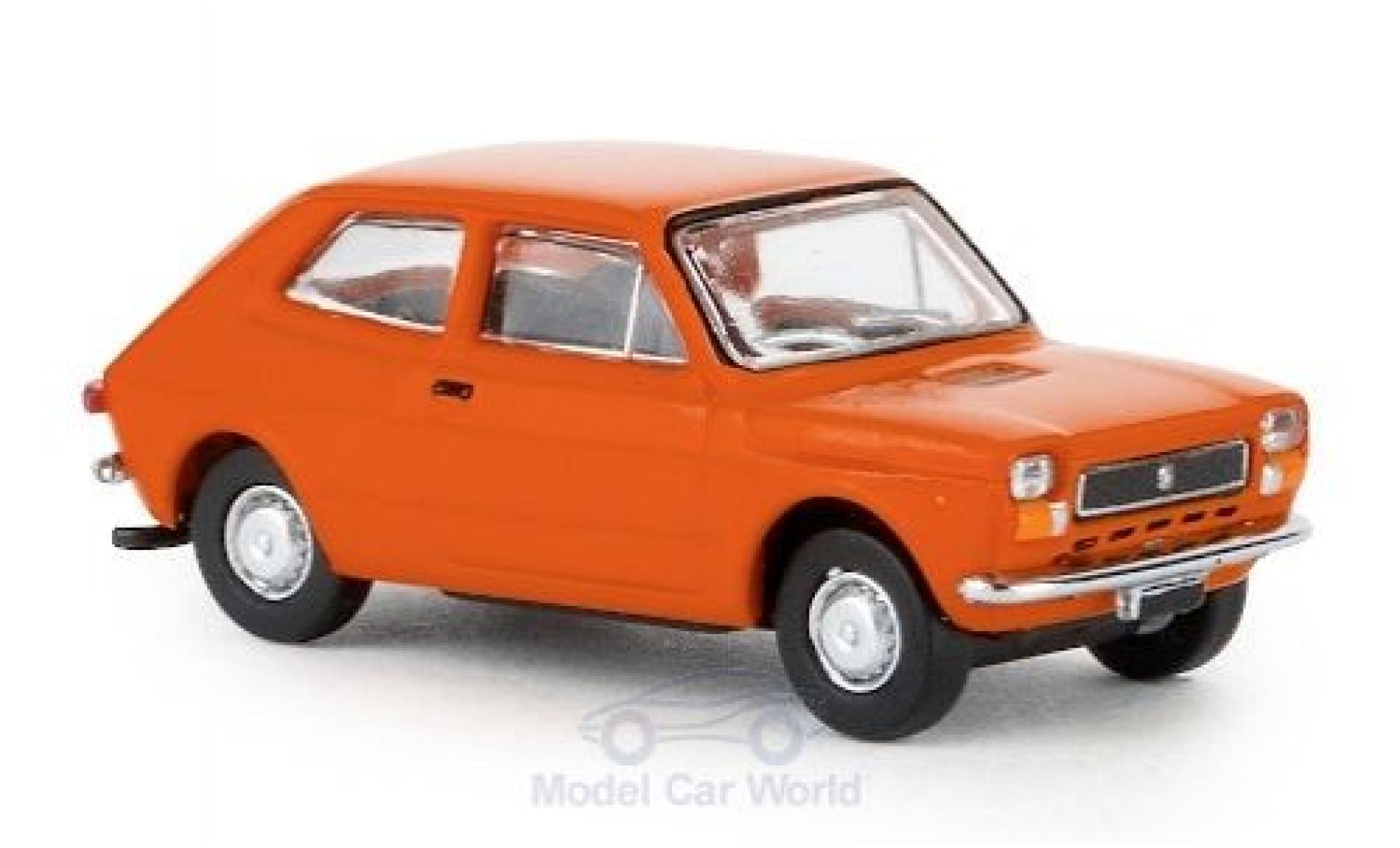 Fiat 127 1/87 Brekina orange 1971 modellino in miniatura