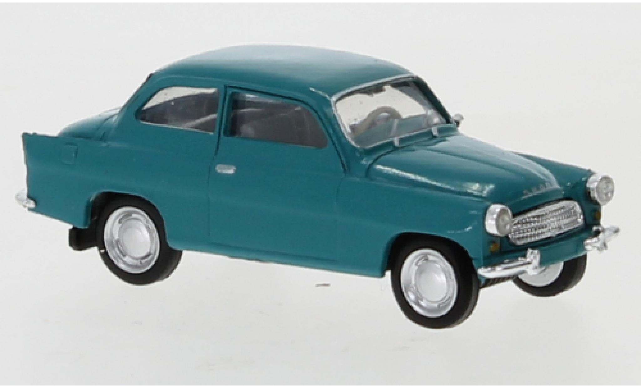 Skoda Octavia 1/87 Brekina blu 1960 modellino in miniatura