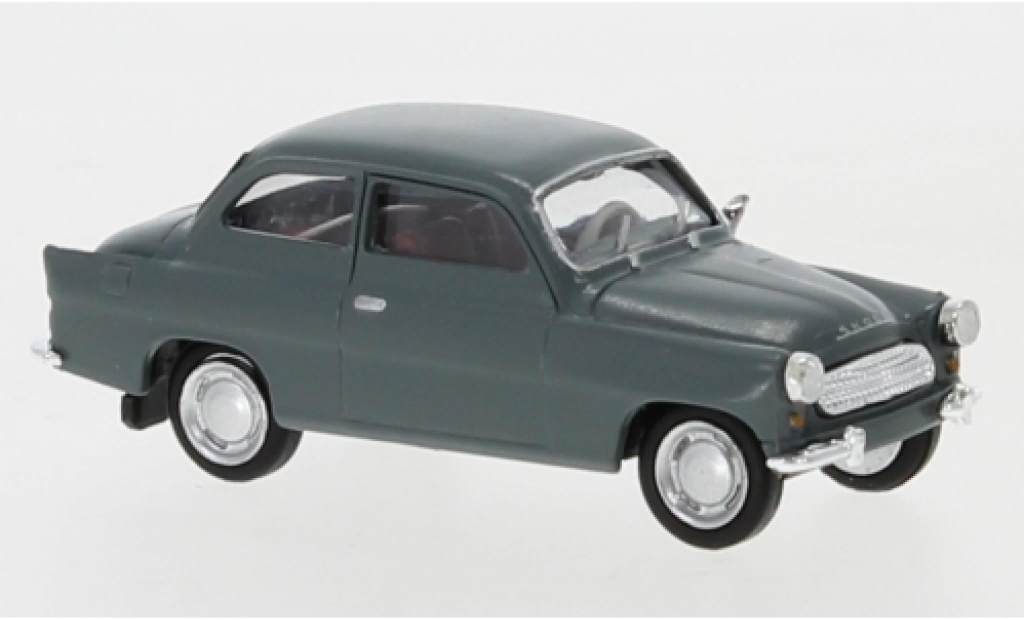 Skoda Octavia 1/87 Brekina grigio 1960 modellino in miniatura