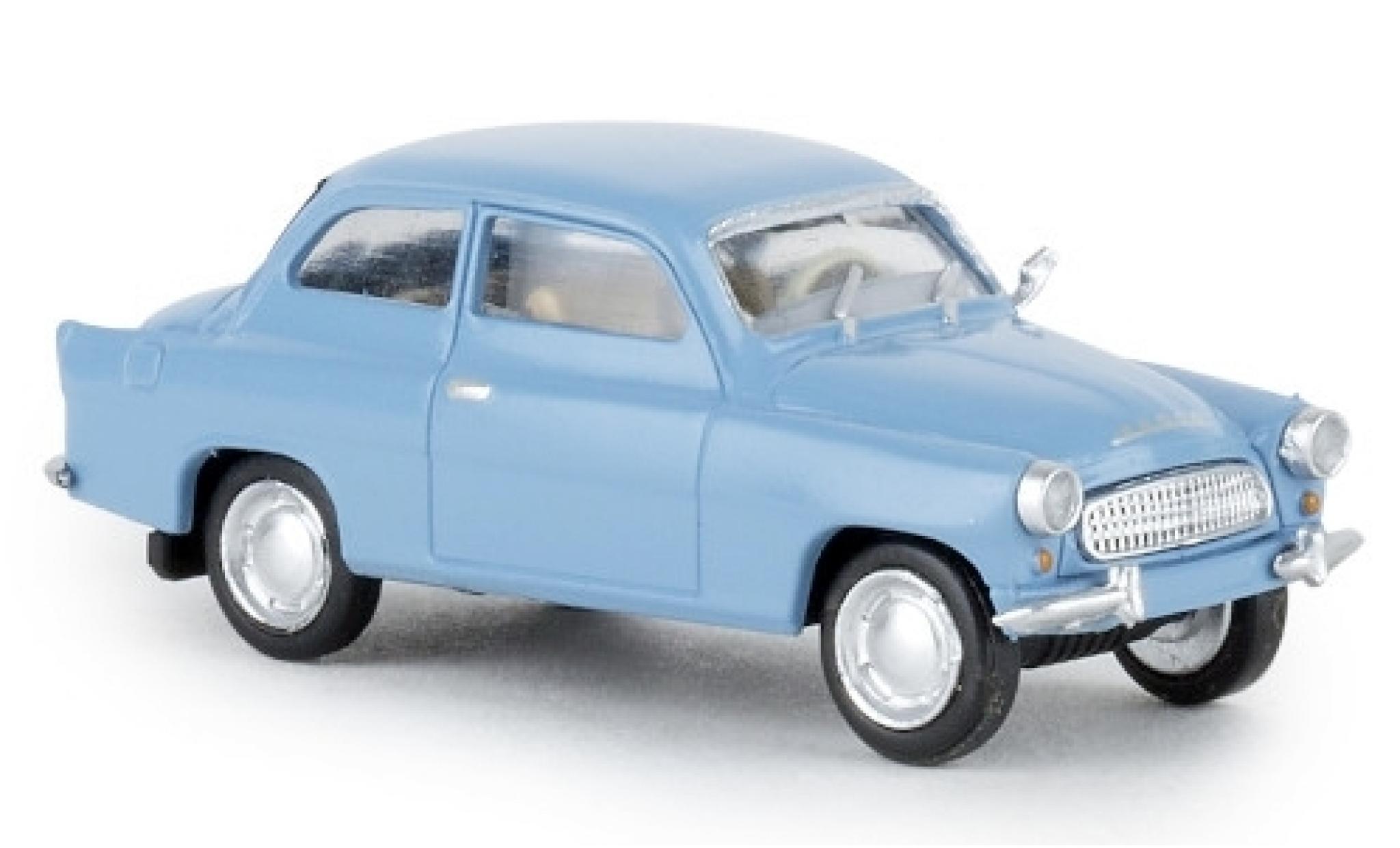 Skoda Octavia 1/87 Brekina blu 1960 modellino in miniatura