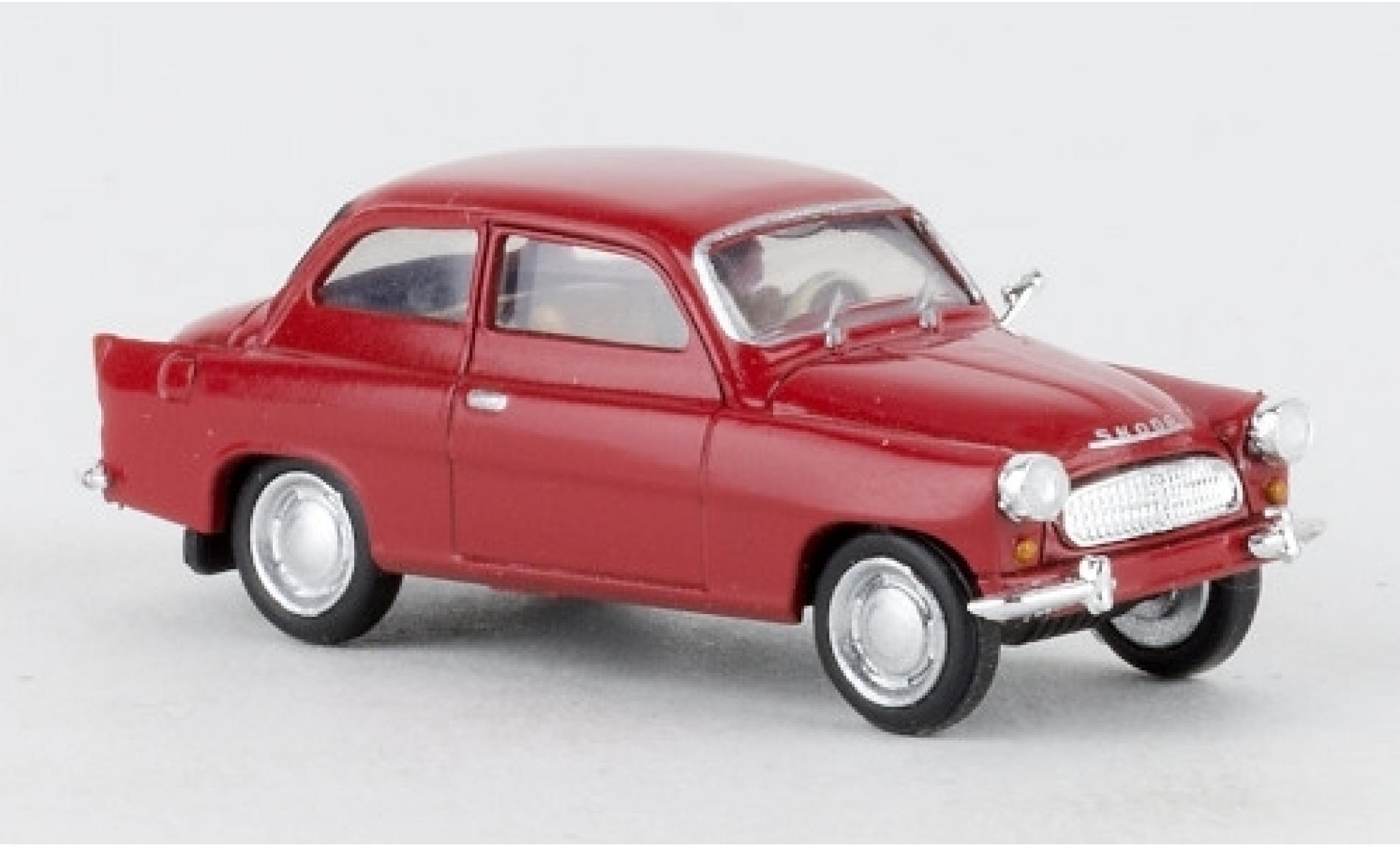 Skoda Octavia 1/87 Brekina rosso 1960 modellino in miniatura