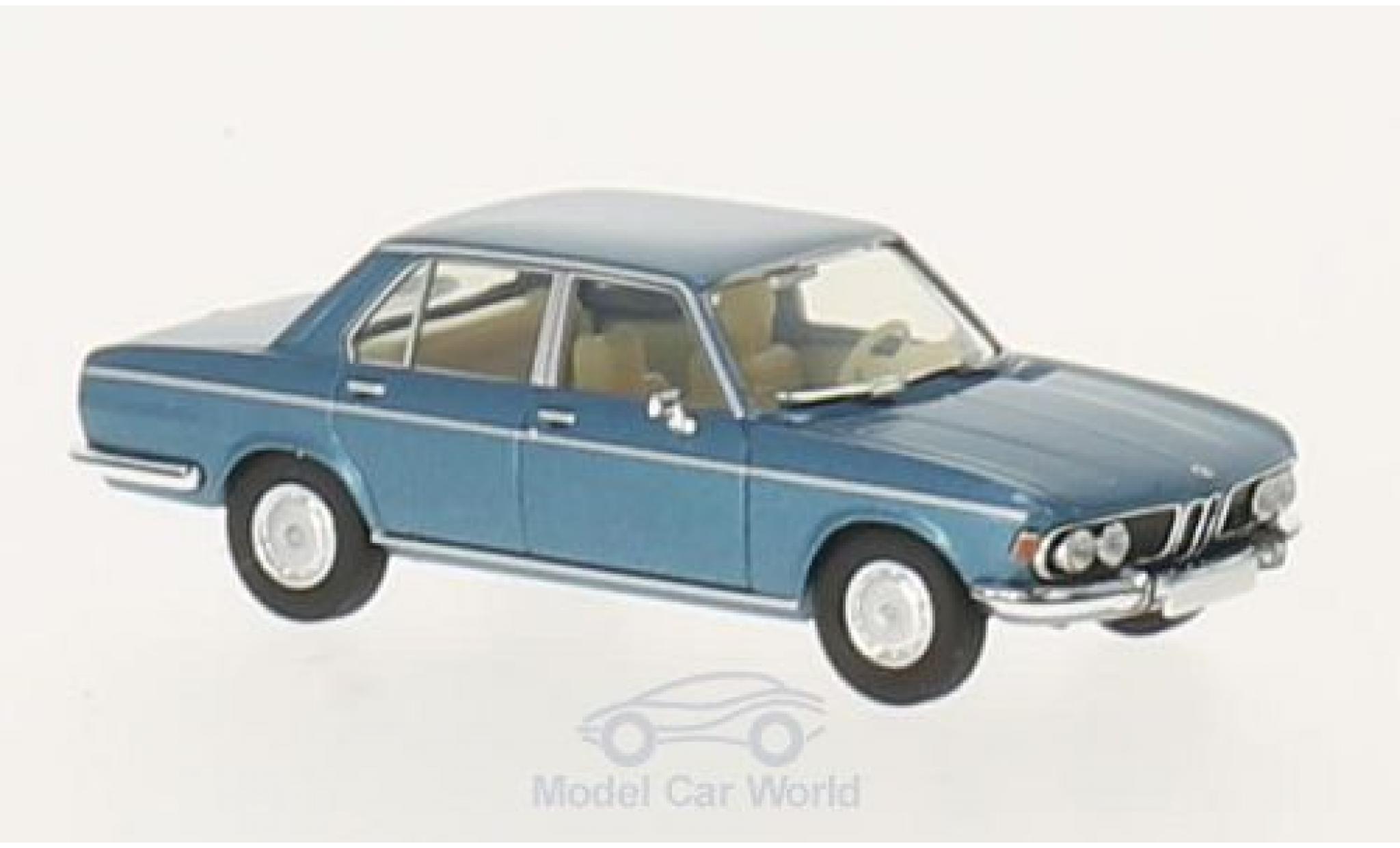 Bmw 3.0 S 1/87 Brekina Si metallico blu modellino in miniatura