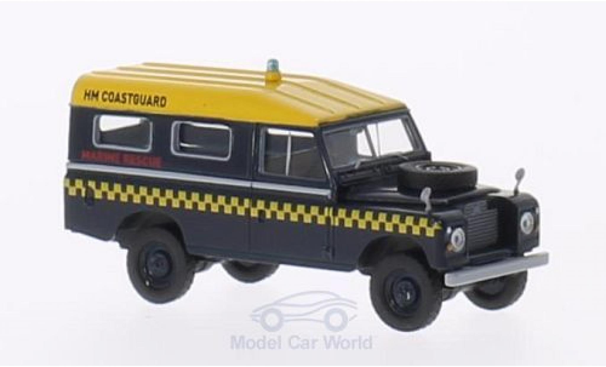 Land Rover 109 1/18 Brekina Station RHD HM Coastguard (GB) Marine Rescue modellino in miniatura