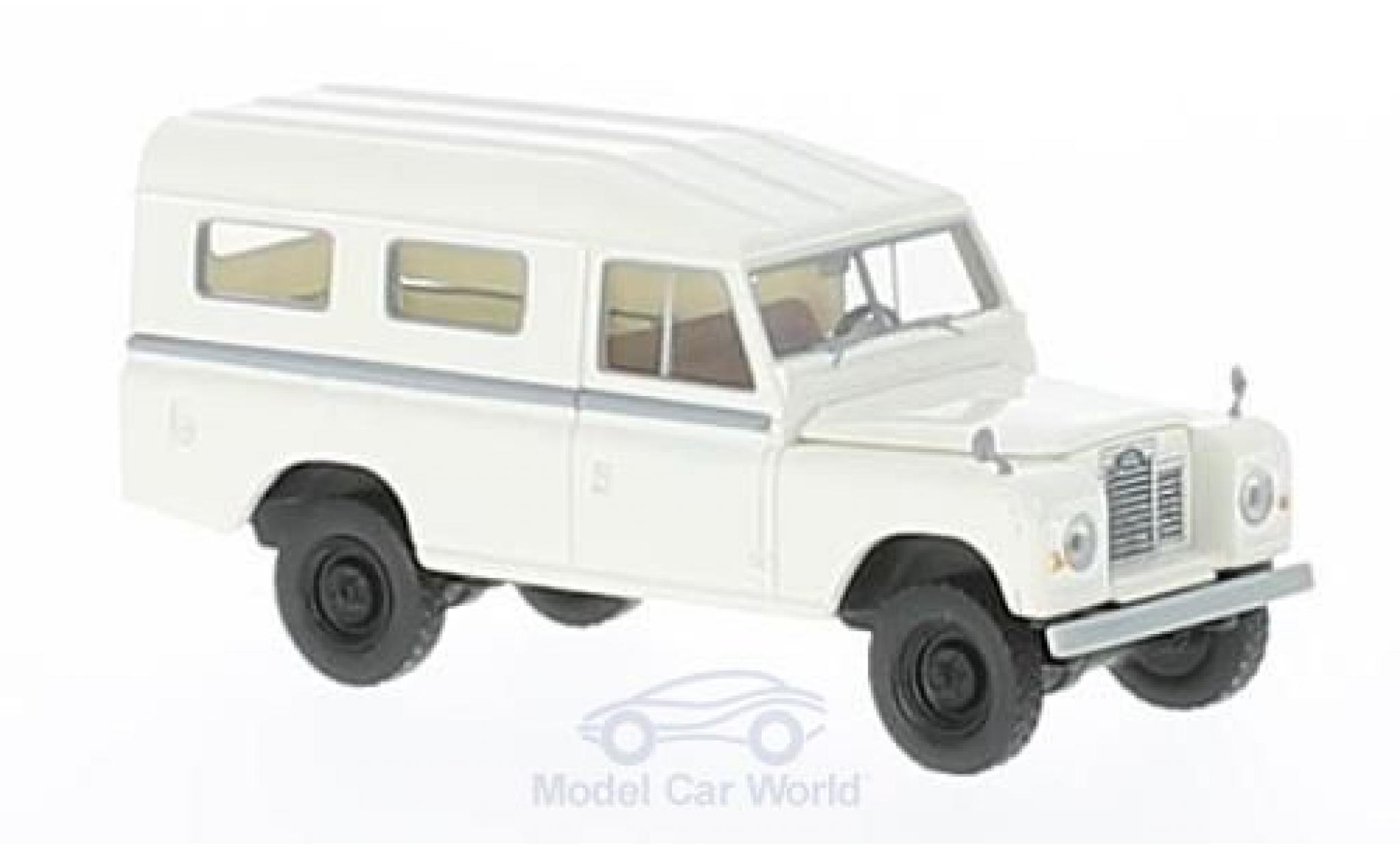 Land Rover 109 1/18 Brekina bianco modellino in miniatura