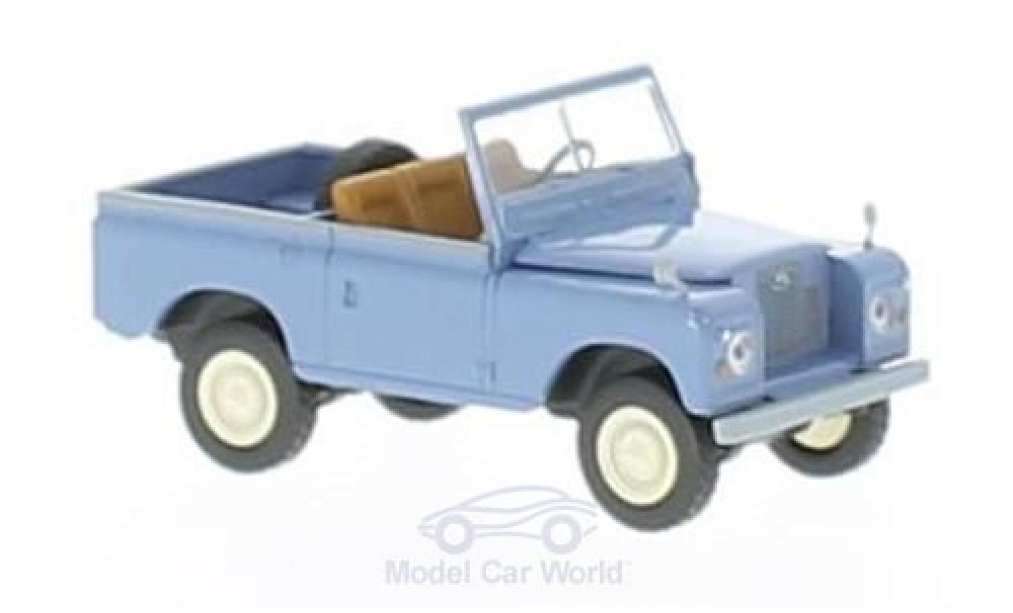 Land Rover 88 1/18 Brekina blu modellino in miniatura