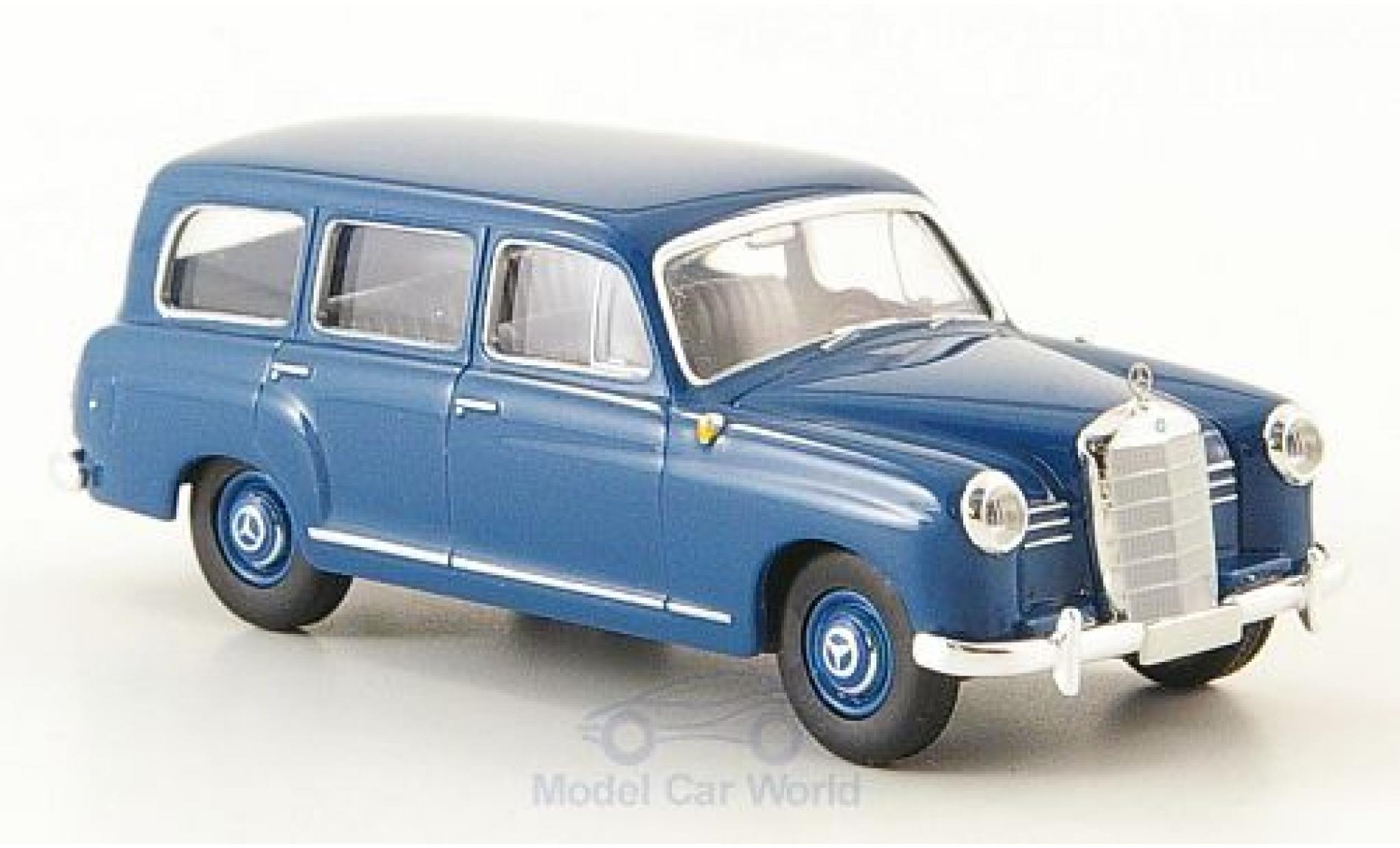 Mercedes 180 1/87 Brekina Kombi (W120) blu 1955 modellino in miniatura
