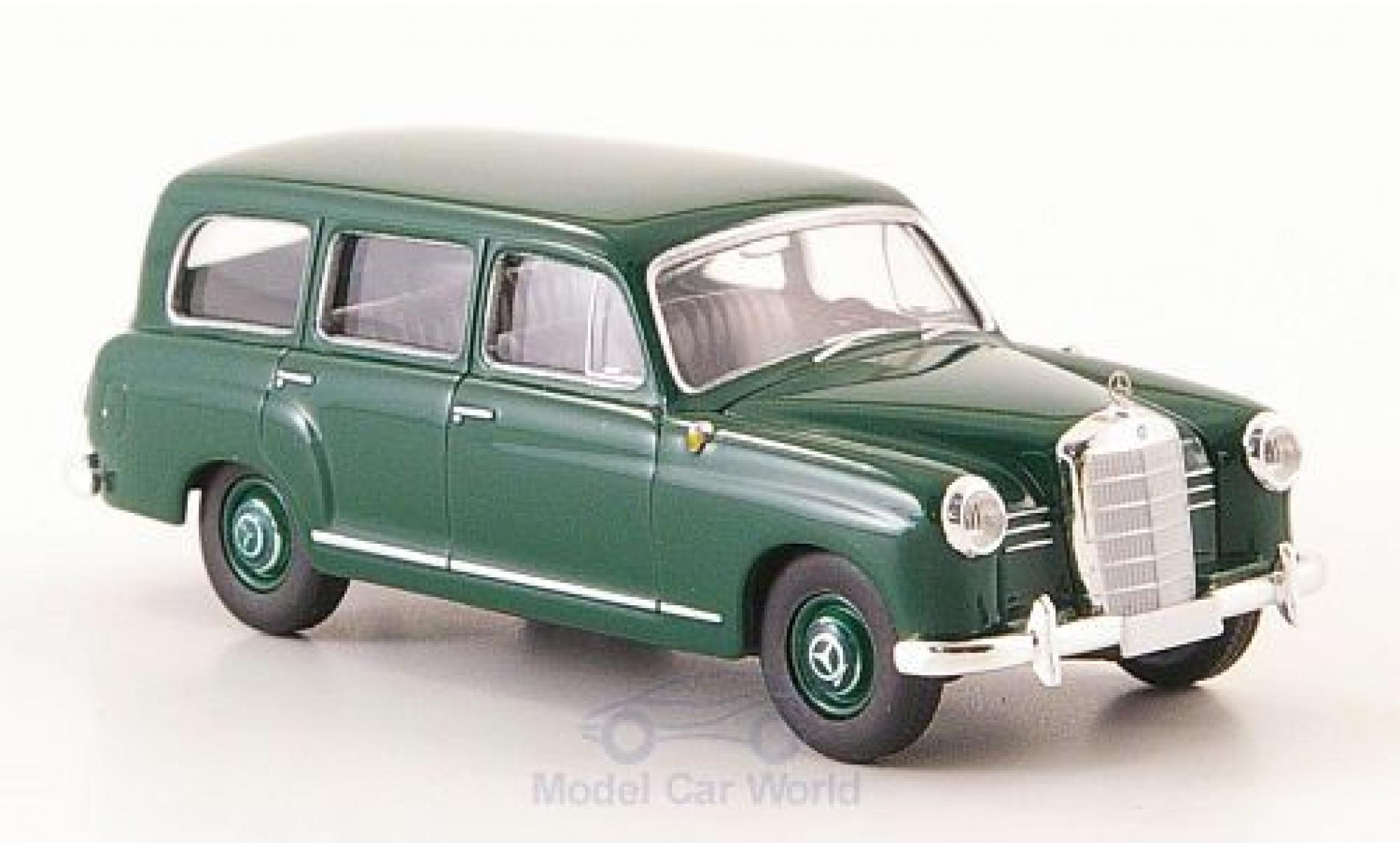 Mercedes 180 1/87 Brekina Kombi (W120) verde 1955 modellino in miniatura