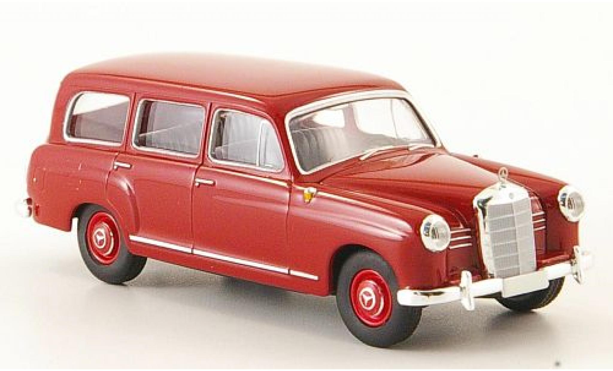Mercedes 180 1/87 Brekina Kombi (W120) rosso 1955 modellino in miniatura