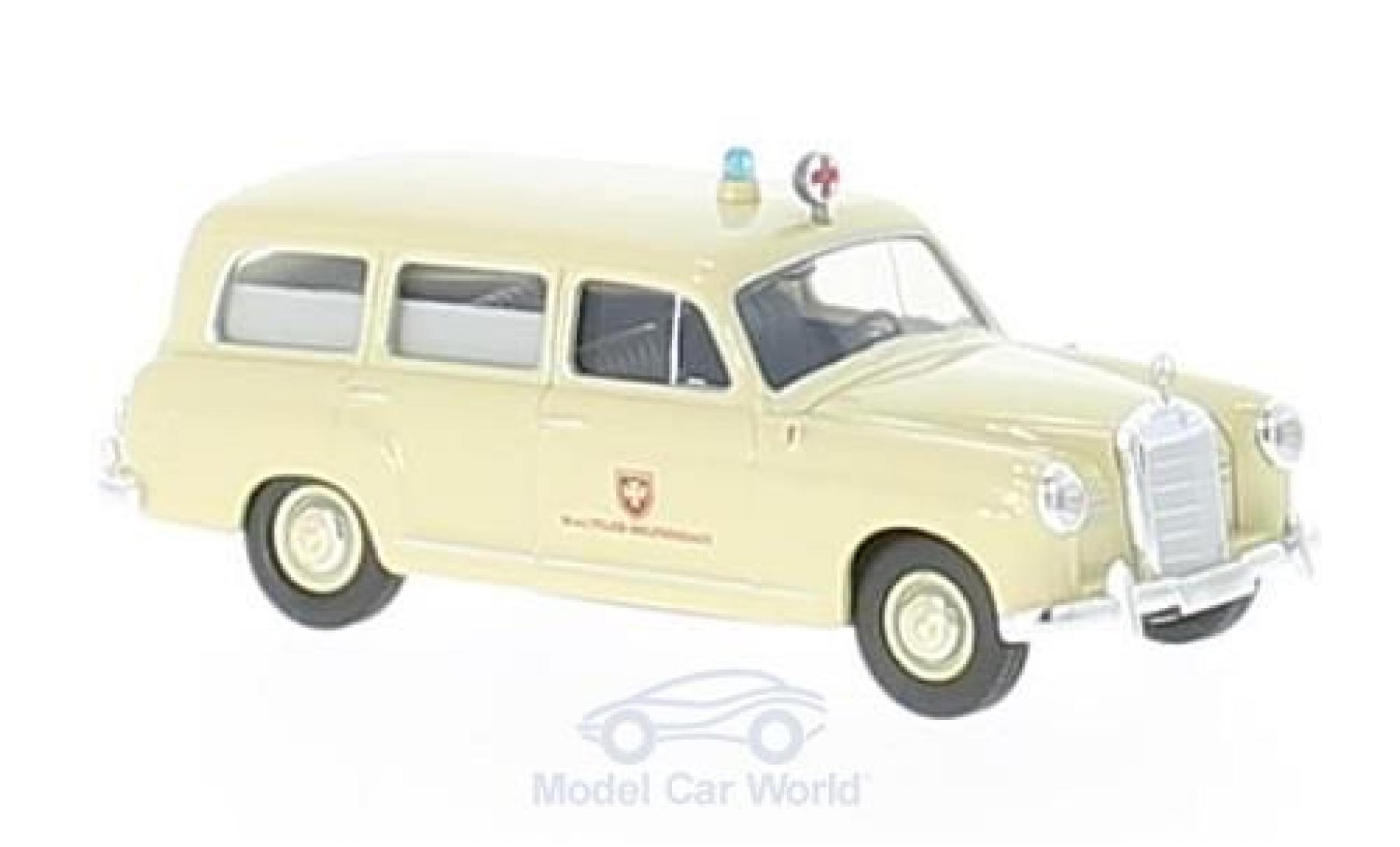 Mercedes 180 1/87 Brekina Malteser Krankenwagen modellino in miniatura