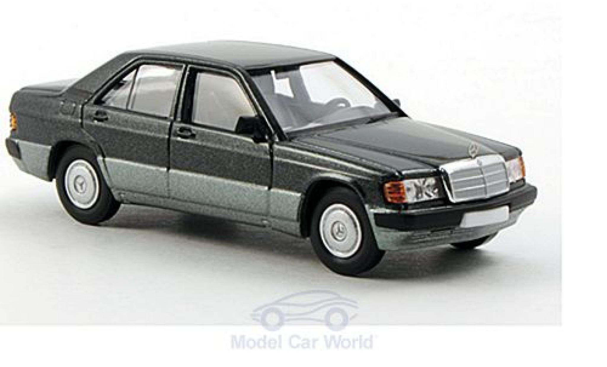 Mercedes 190 E 1/87 Brekina D (W201) metallico verde modellino in miniatura