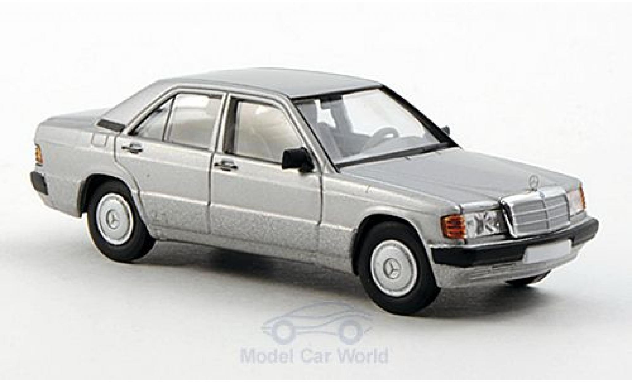 Mercedes 190 E 1/87 Brekina E (W201) grigio modellino in miniatura