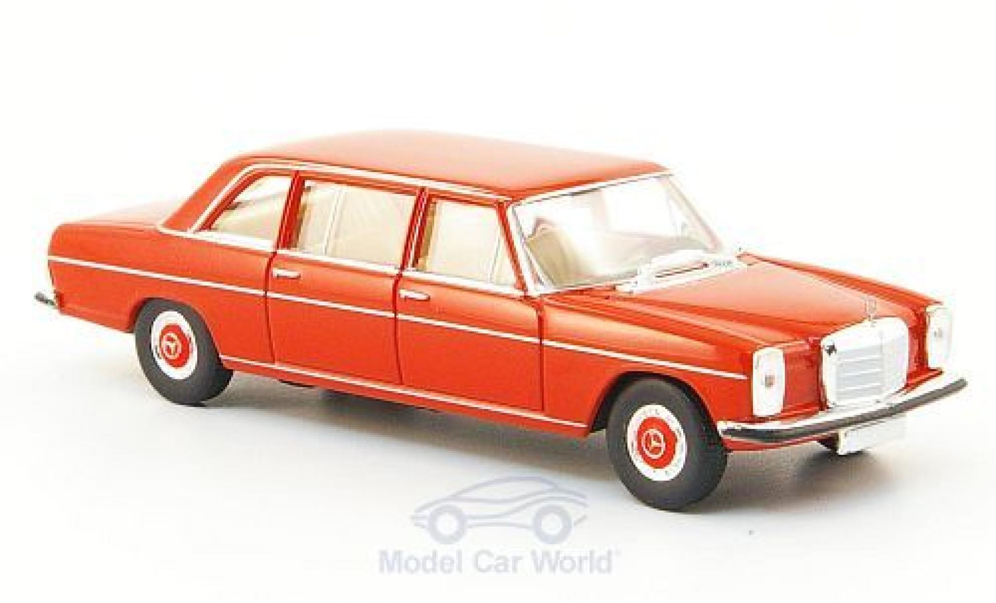 Mercedes 220 1/87 Brekina D lang (W115) rosso modellino in miniatura