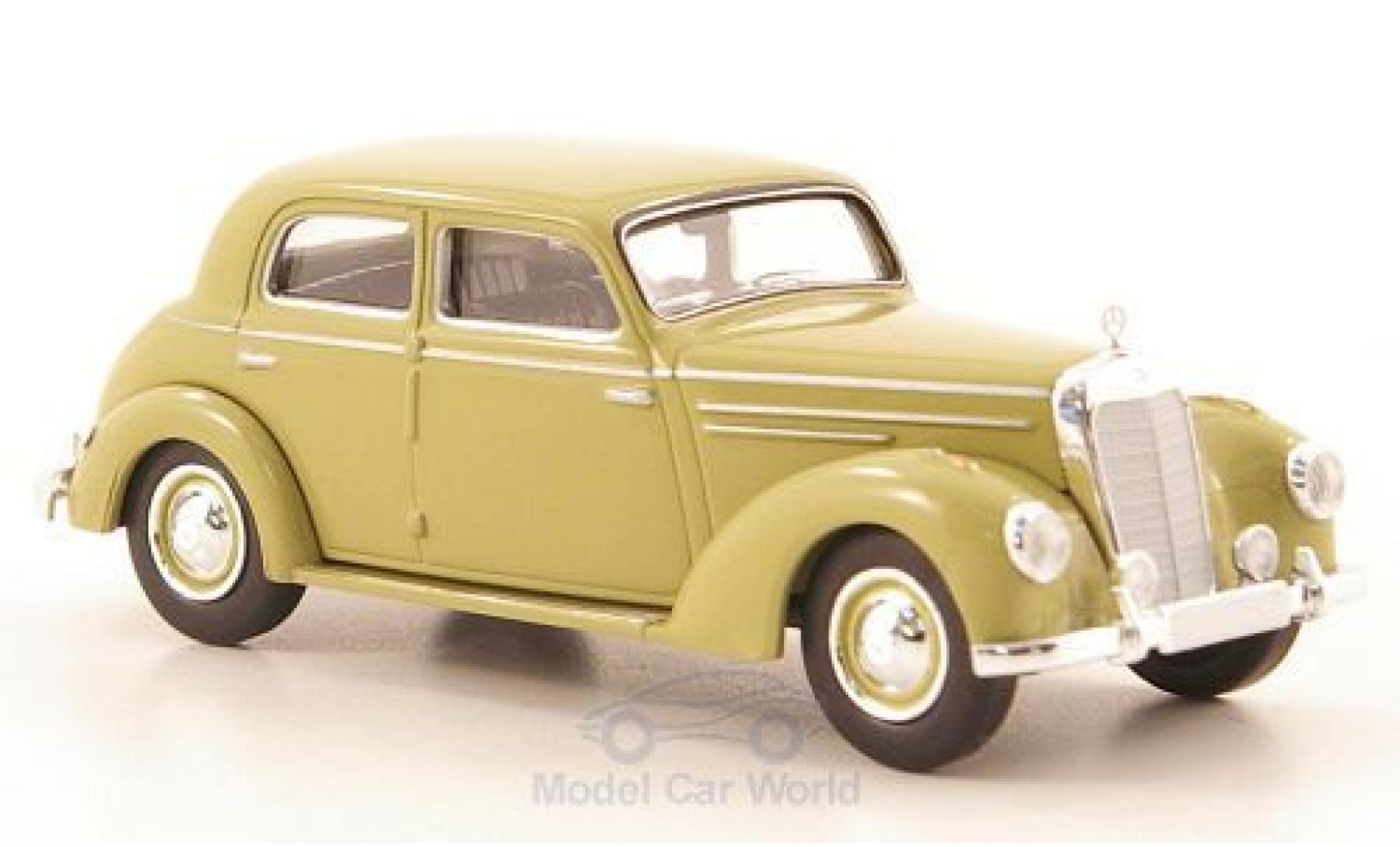 Mercedes 220 1/87 Brekina (W187) beige modellino in miniatura